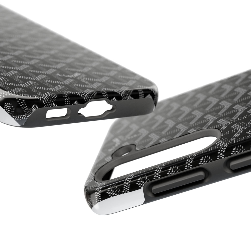 Black Goyard Phone Case