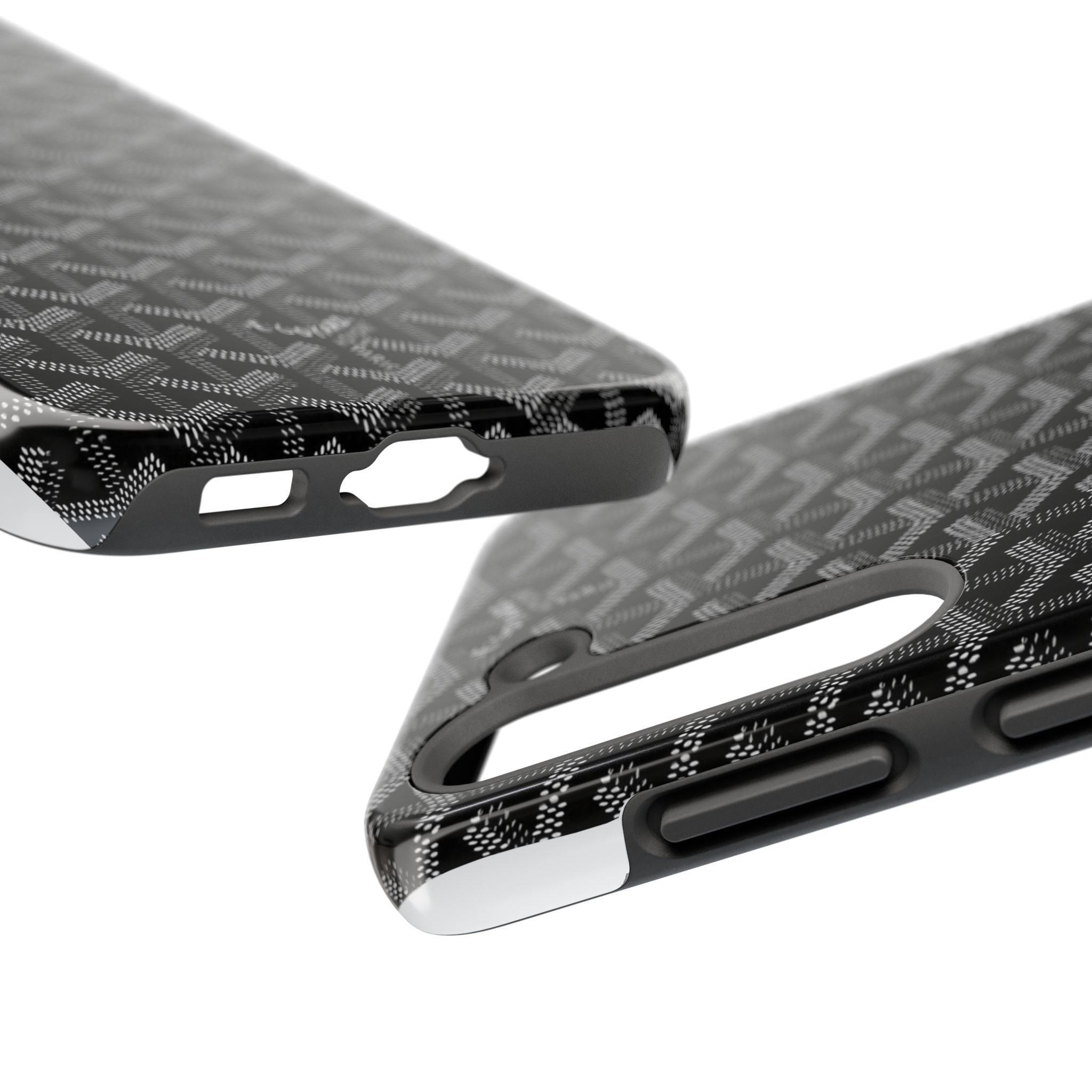 Black Goyard Phone Case