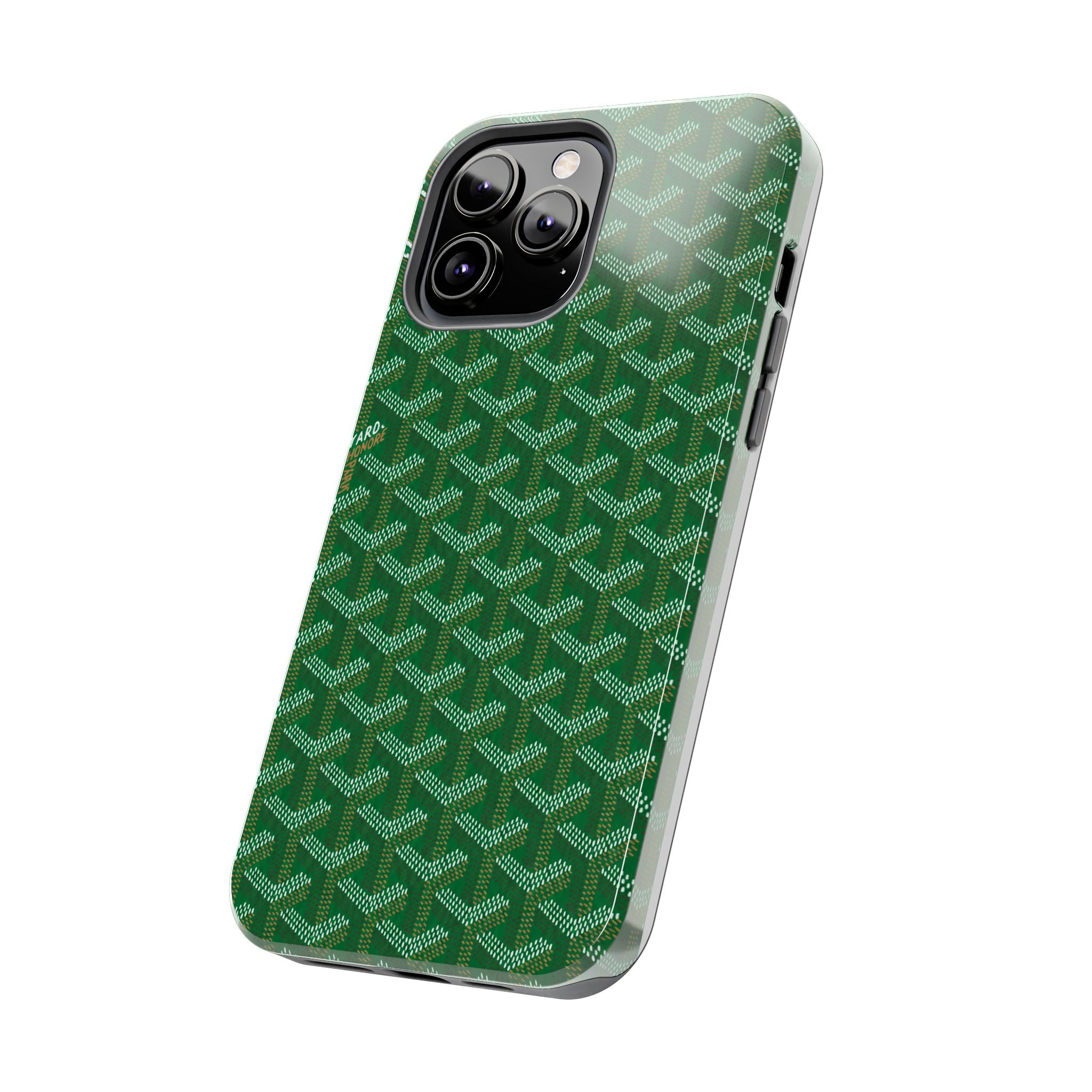 Green Goyard Phone Case