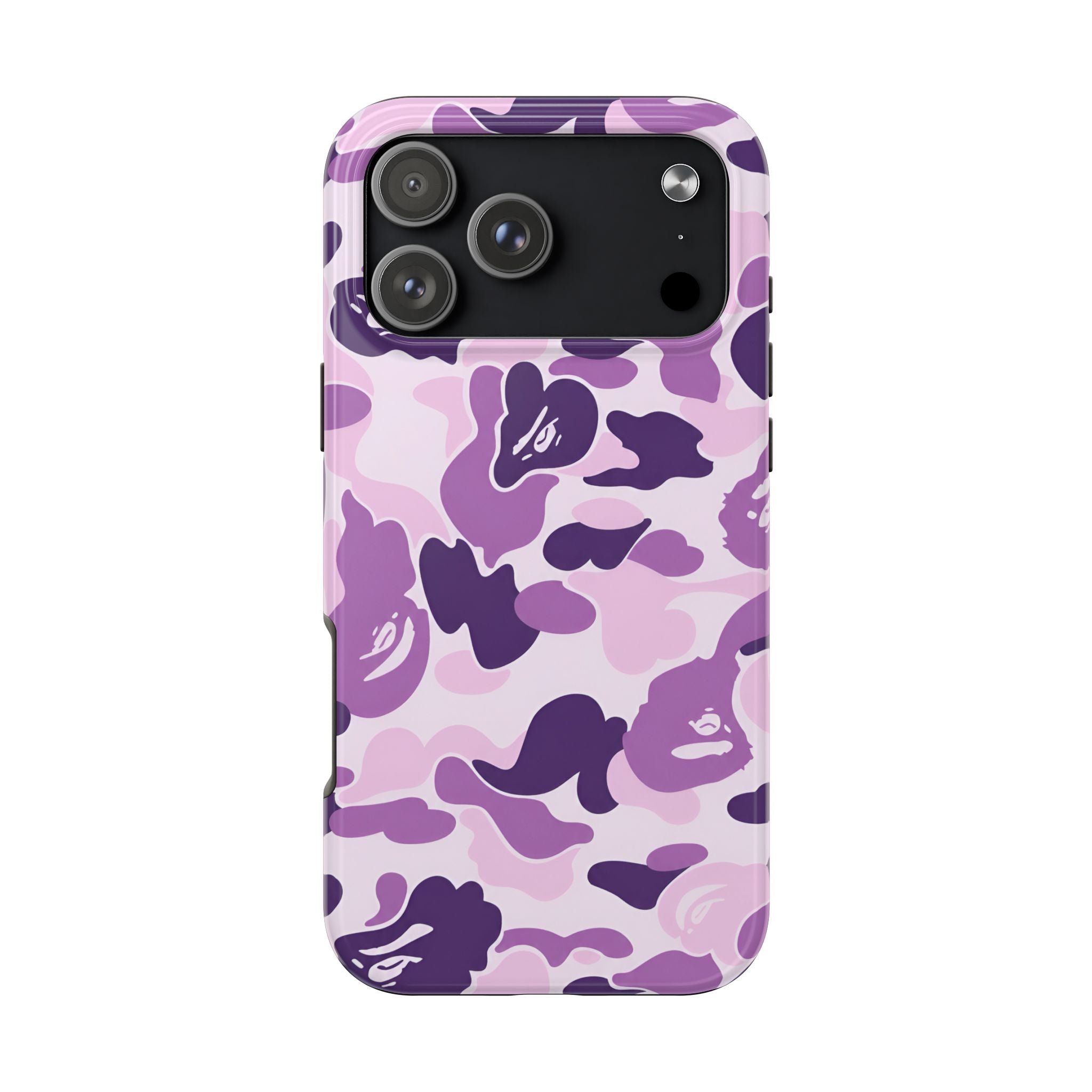 Purple Bape Print Phone Case