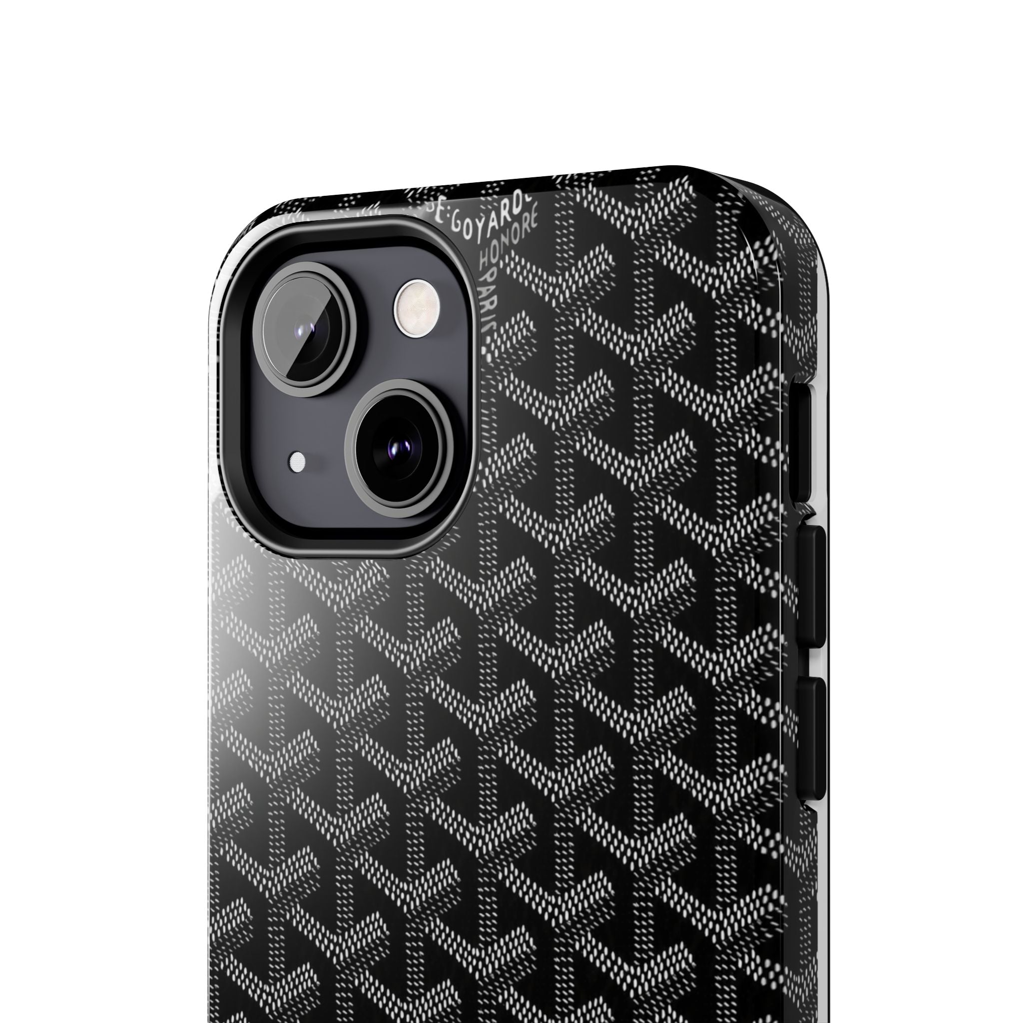 Black Goyard Phone Case