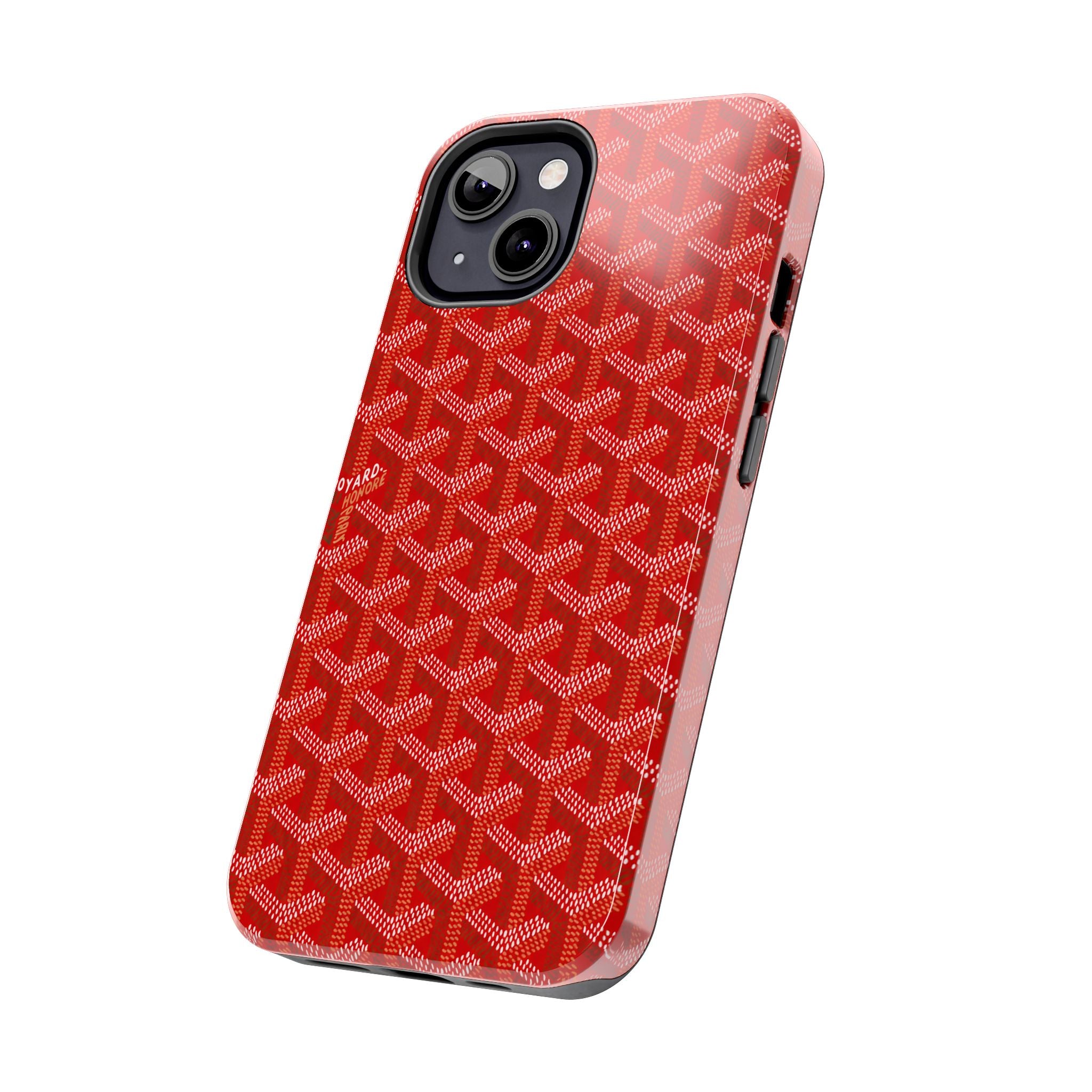 Red Goyard Phone Case