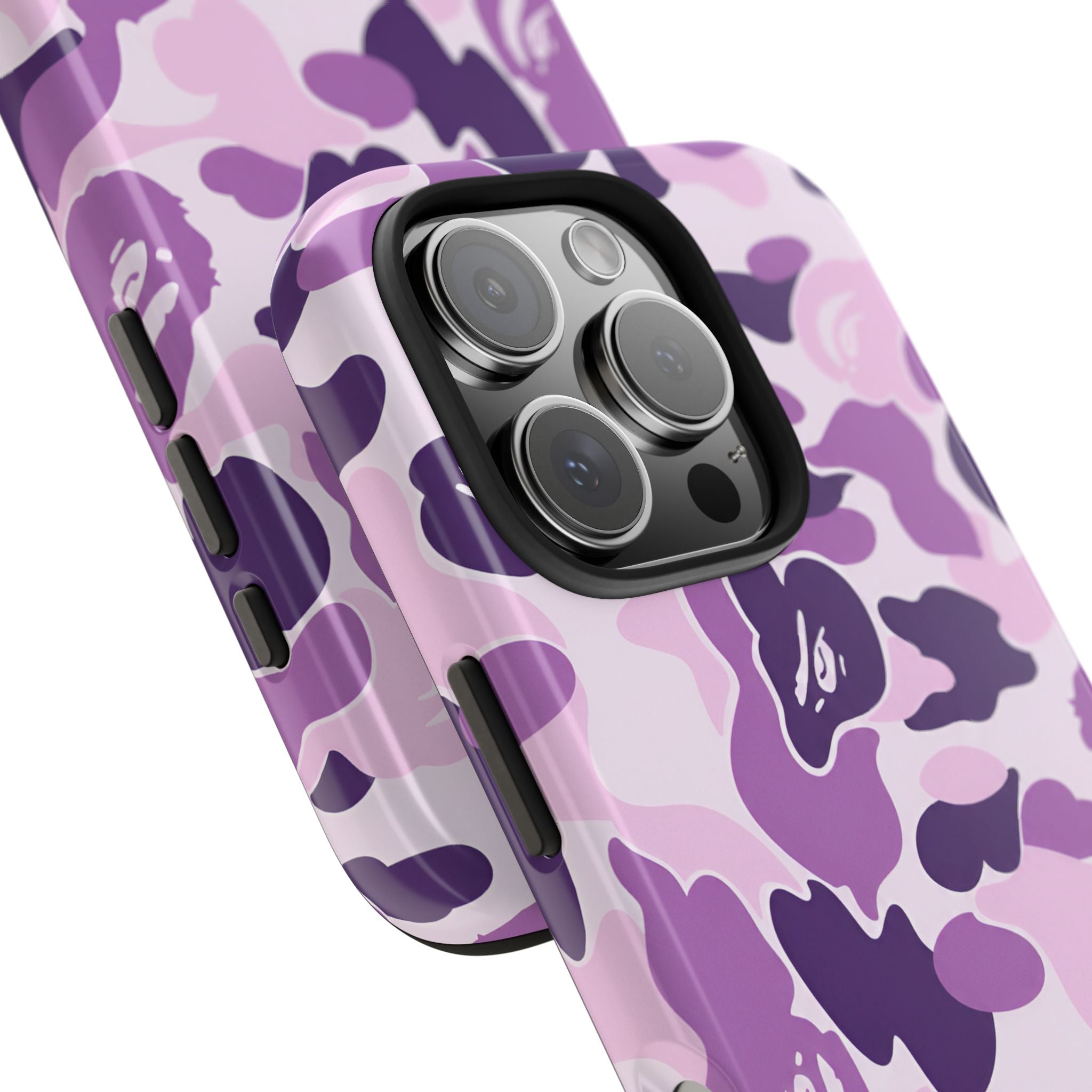Purple Bape Print Phone Case