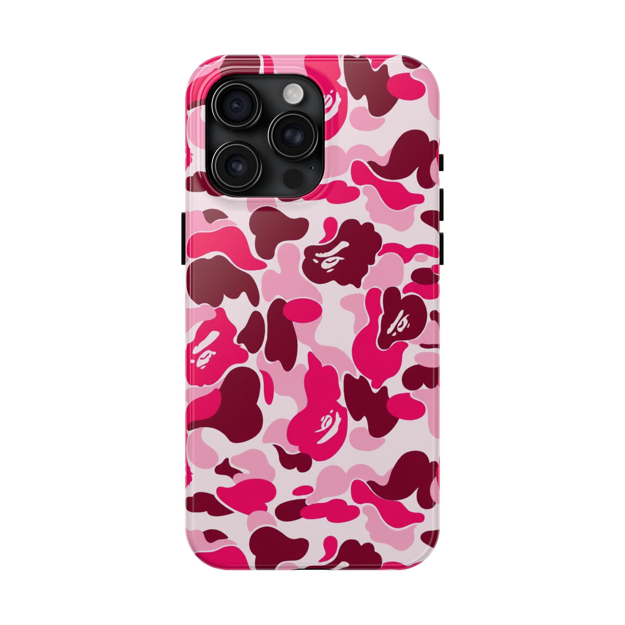 Pink Bape Print Phone Case