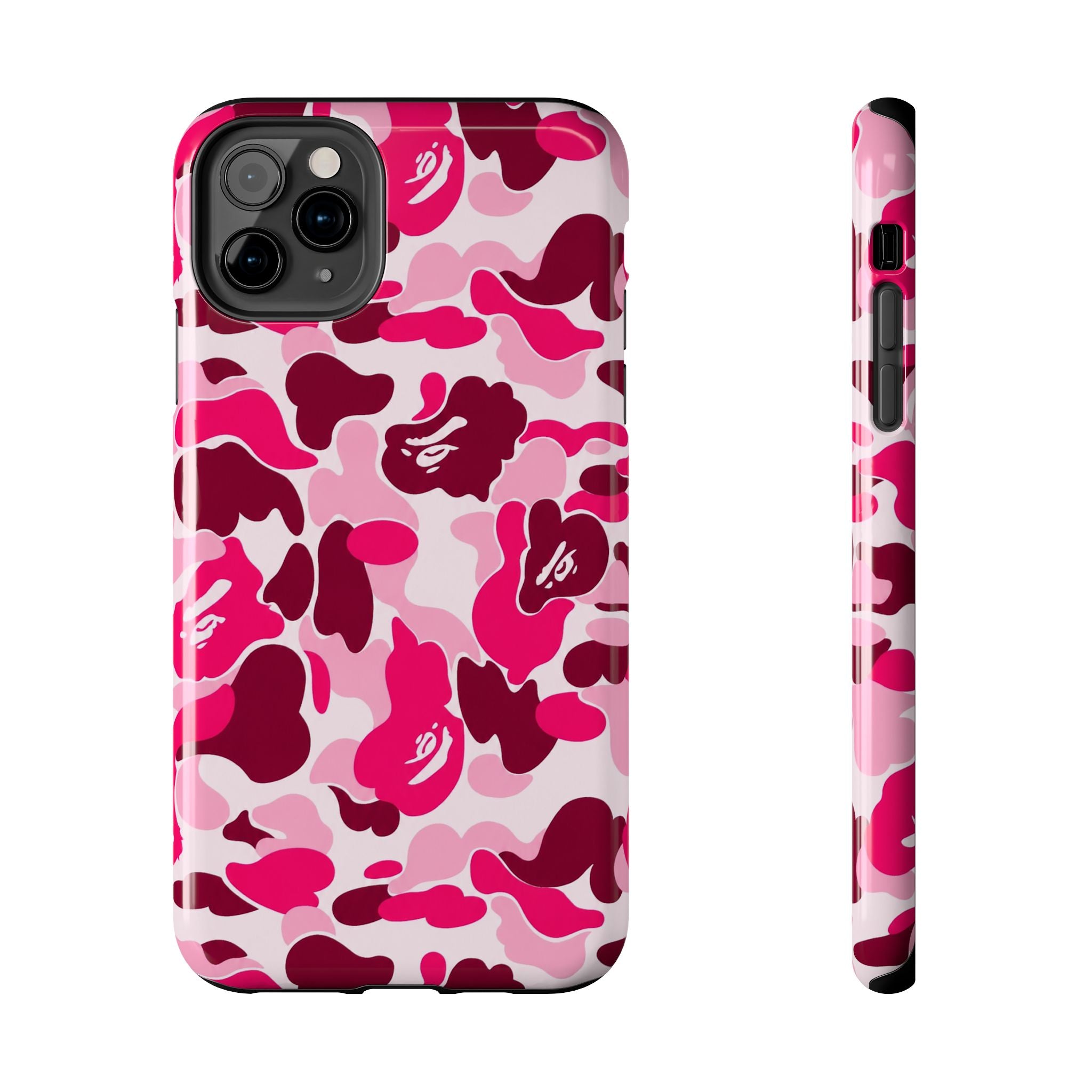 Pink Bape Print Phone Case