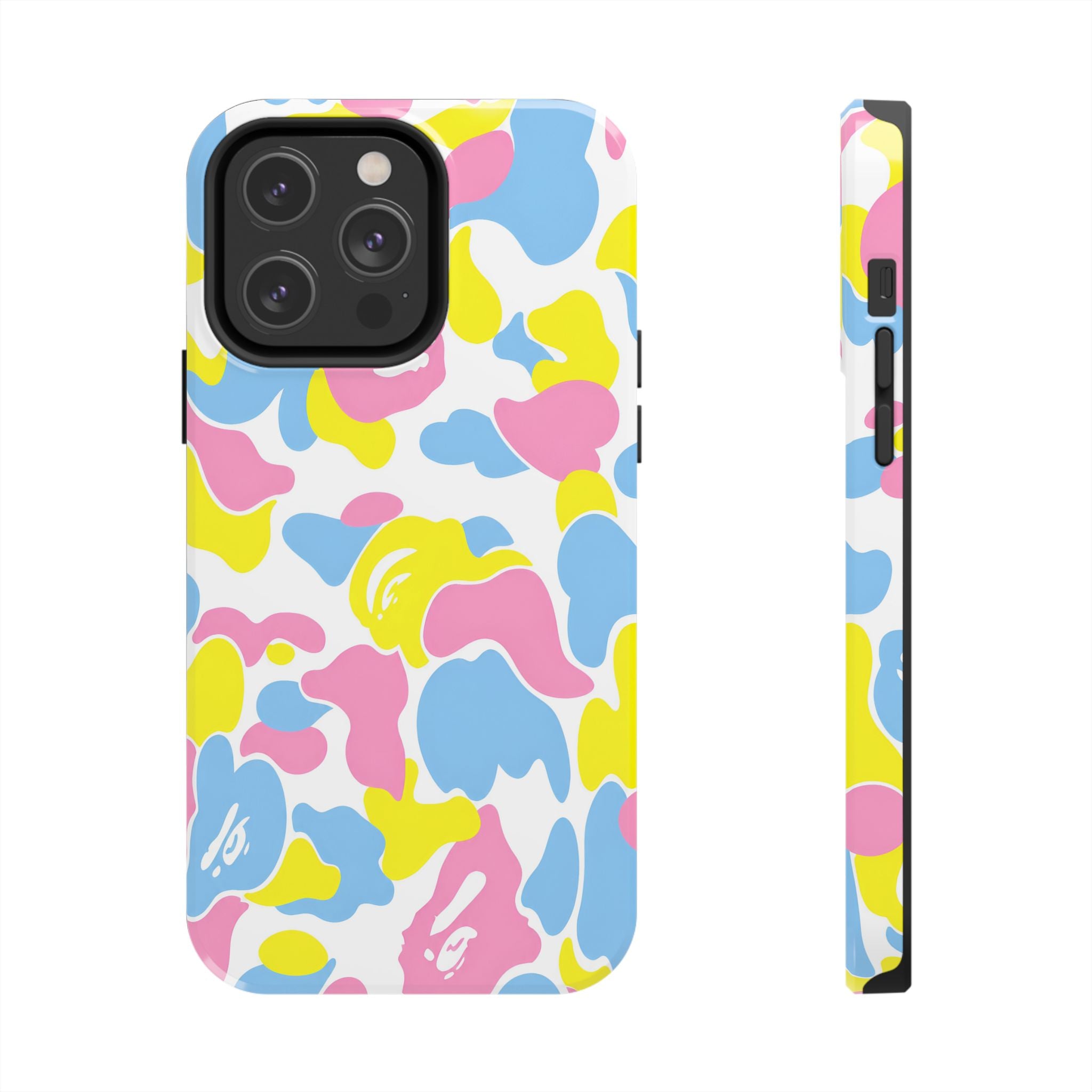 Multicolor Bape Print Phone Case