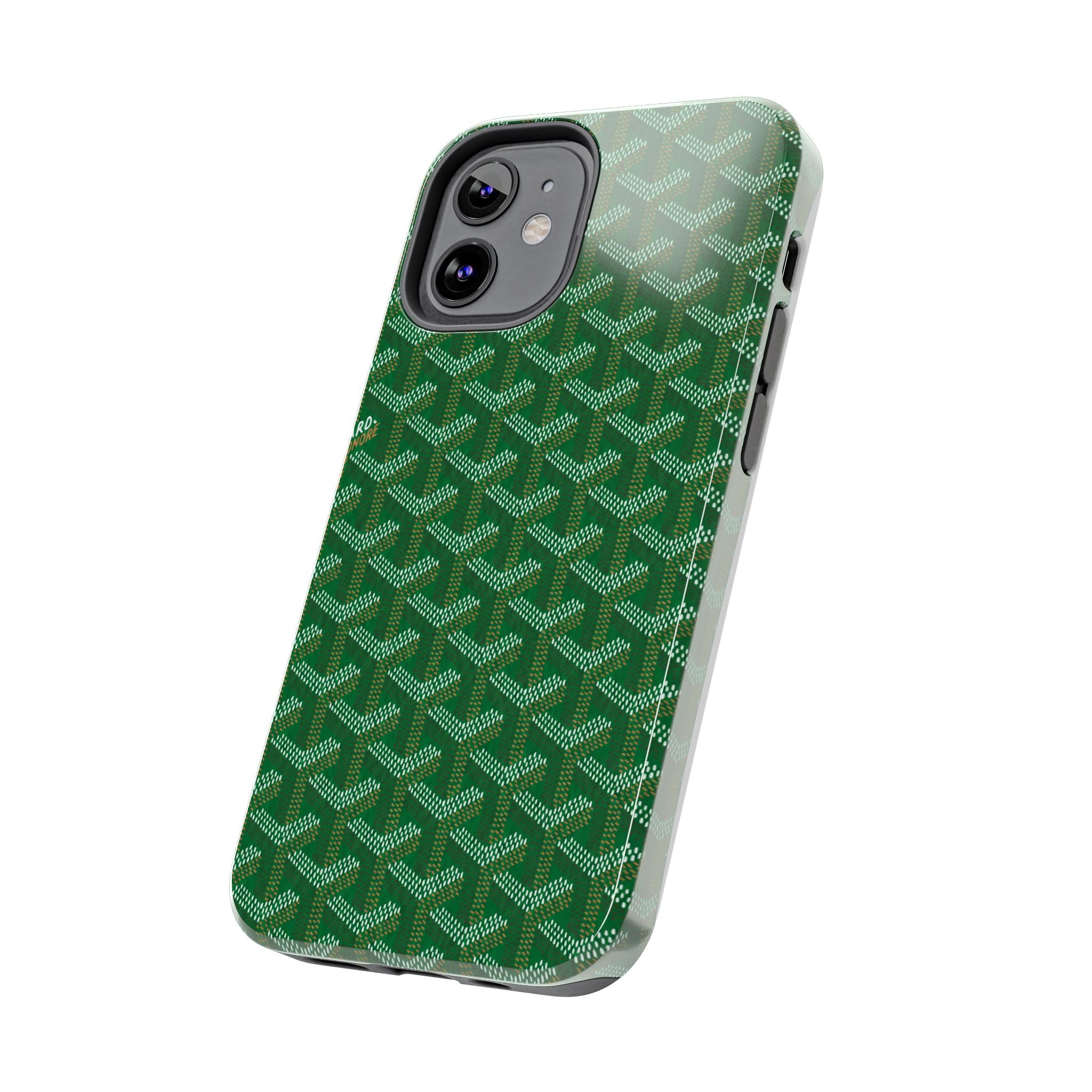 Green Goyard Phone Case
