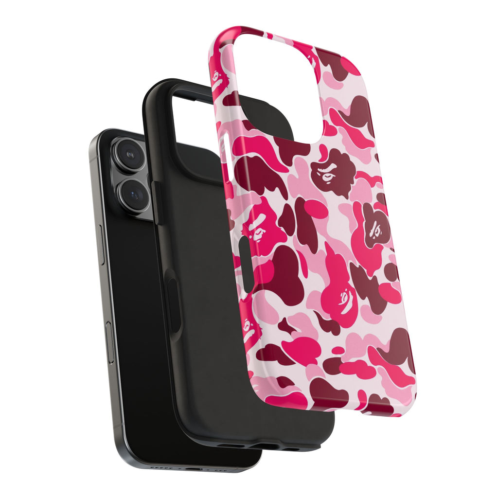 Pink Bape Print Phone Case