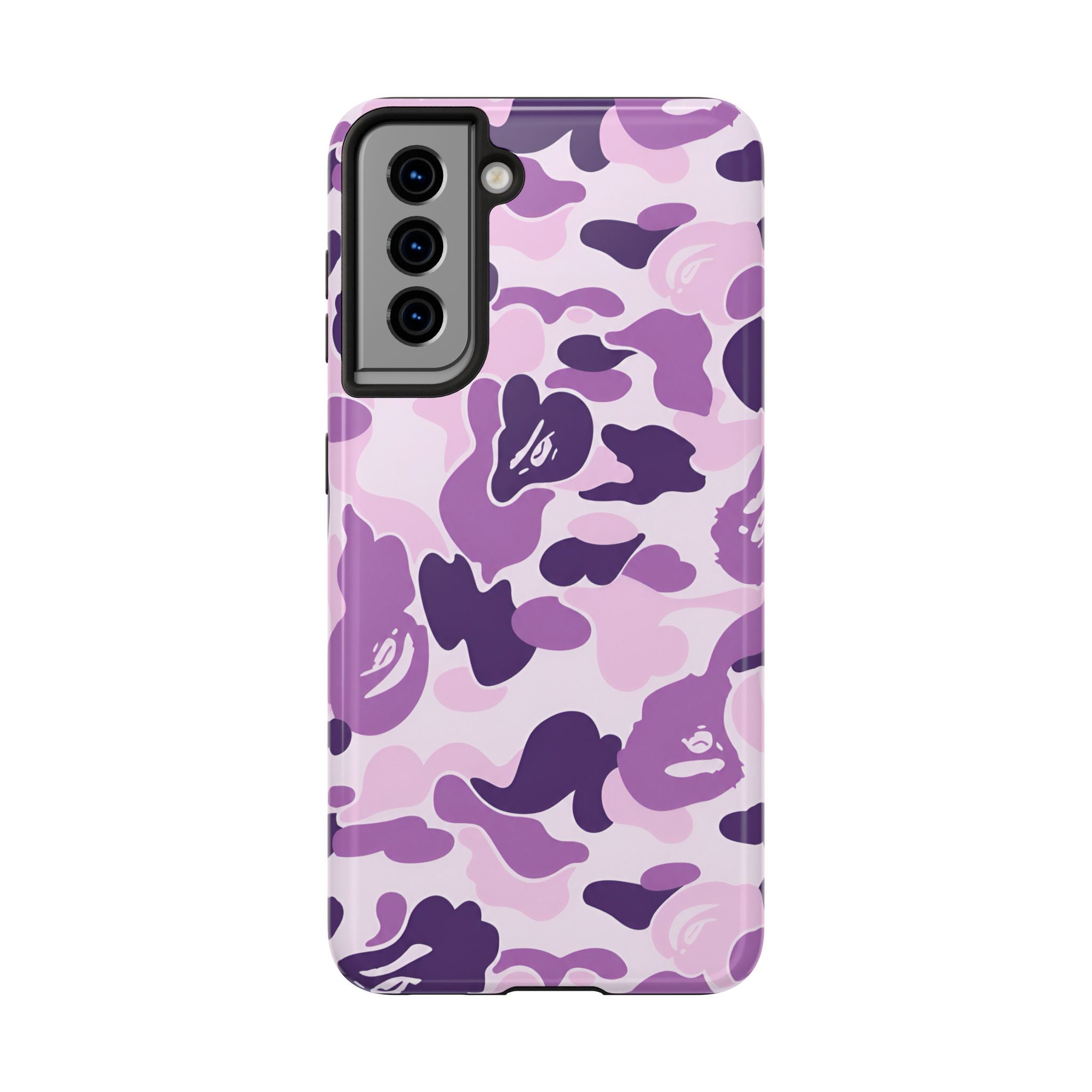 Purple Bape Print Phone Case