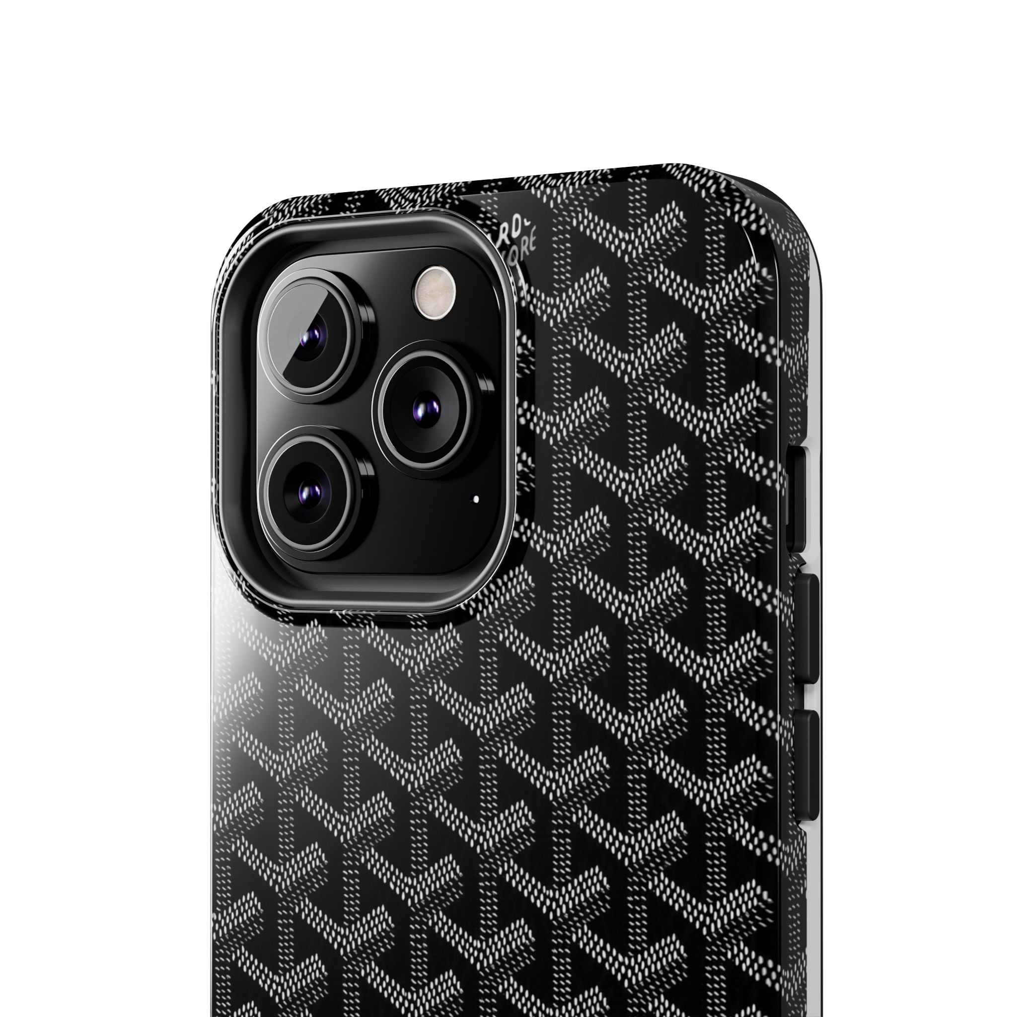 Black Goyard Phone Case