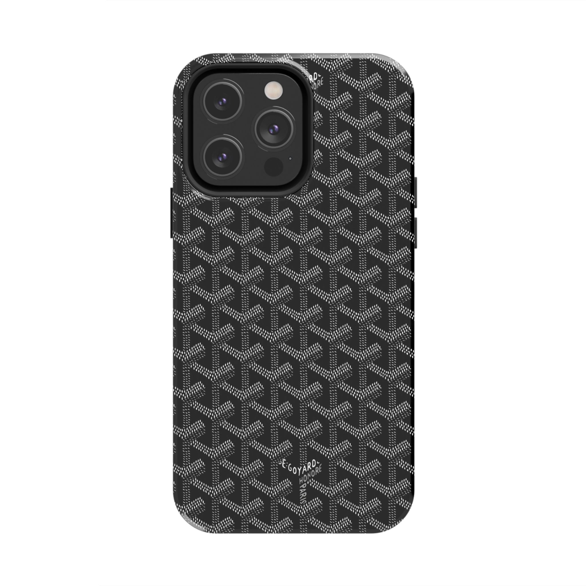 Black Goyard Phone Case