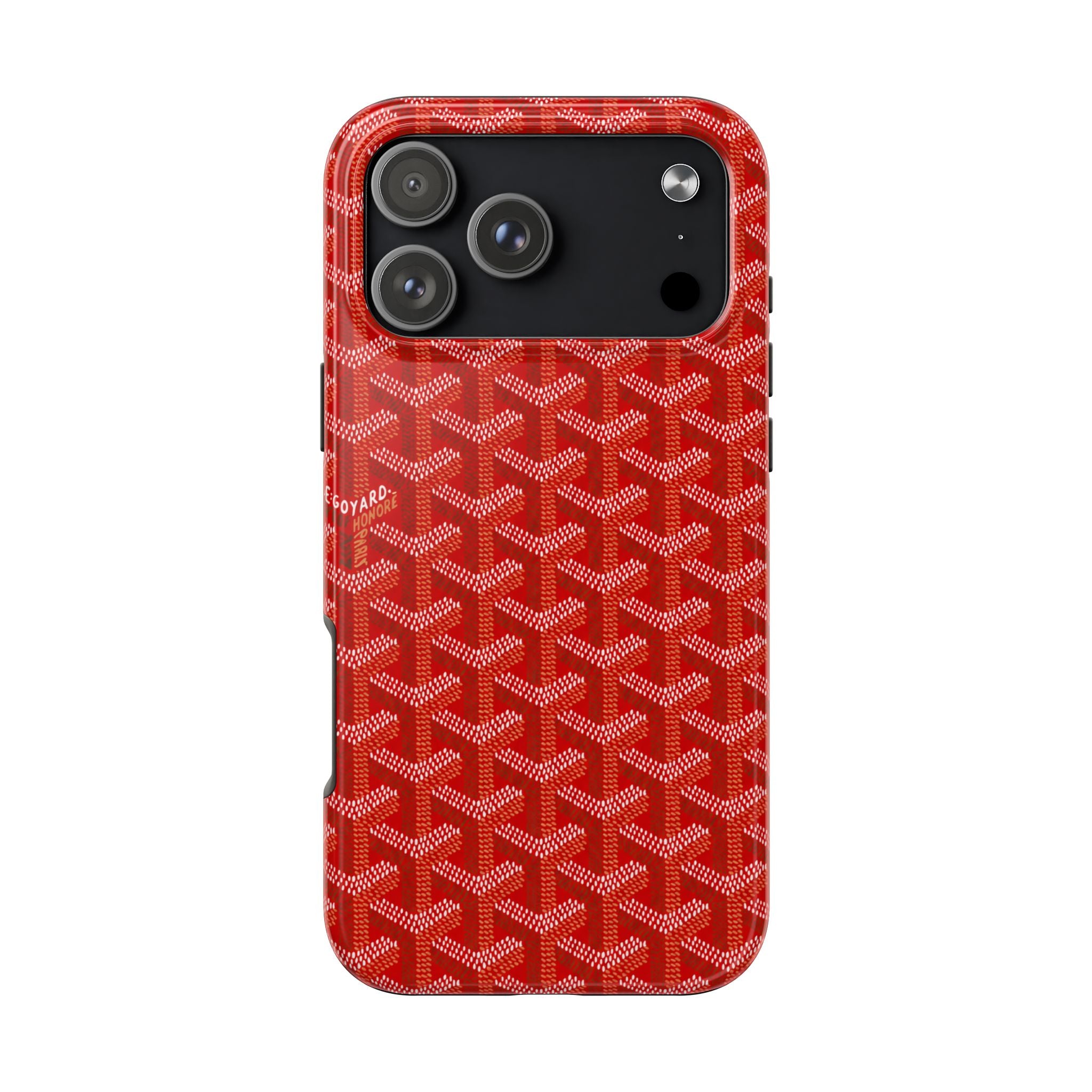 Red Goyard Phone Case