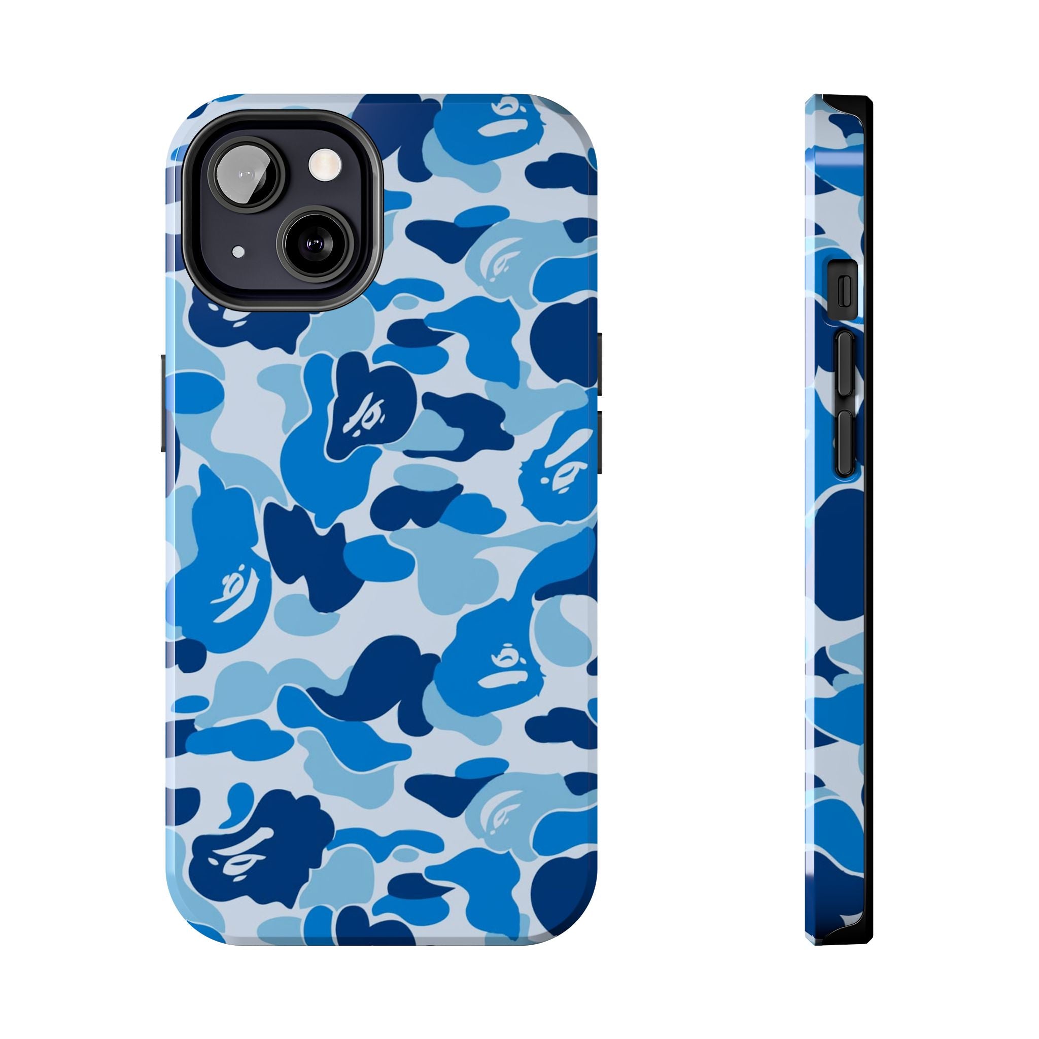 Blue Bape Print Phone Case