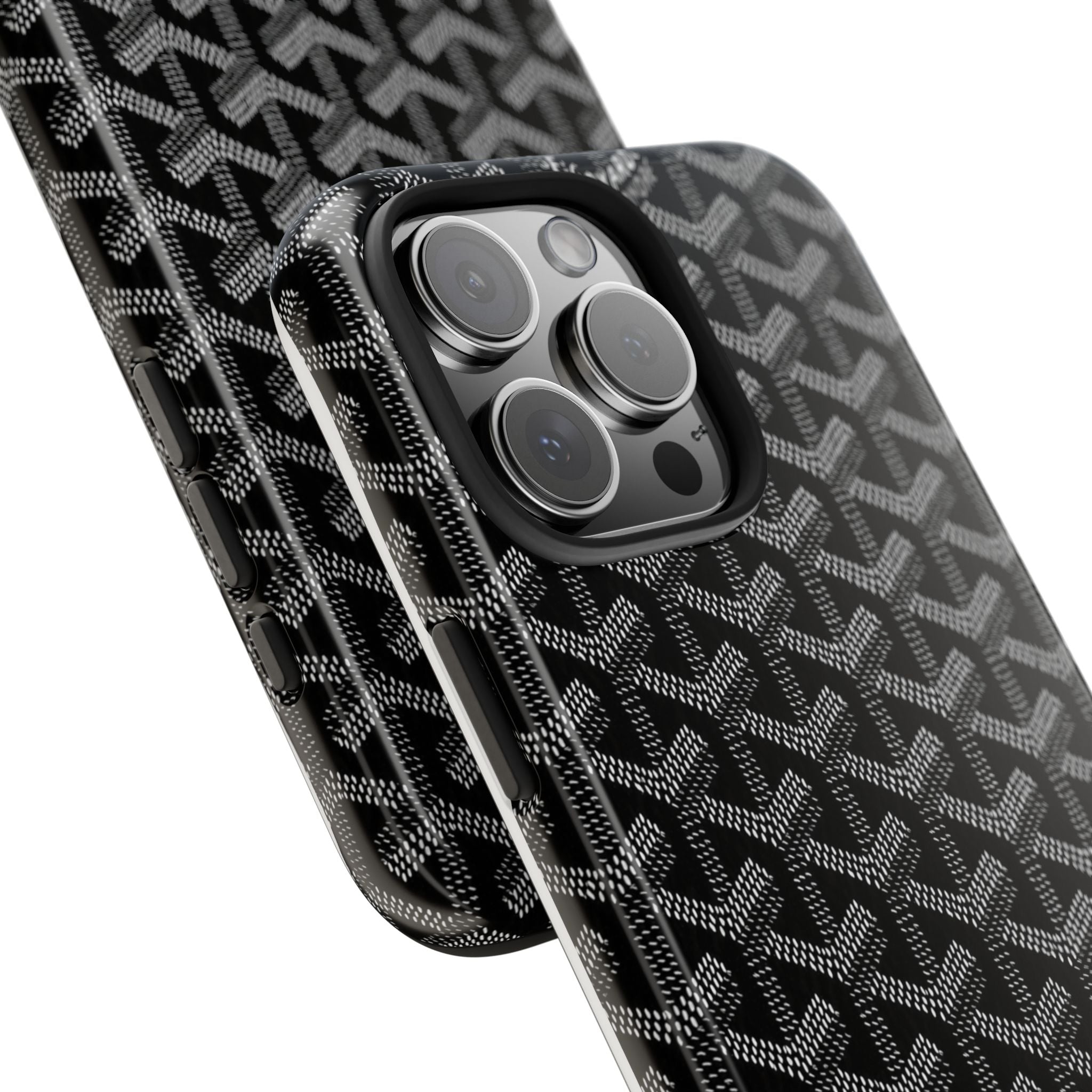 Black Goyard Phone Case