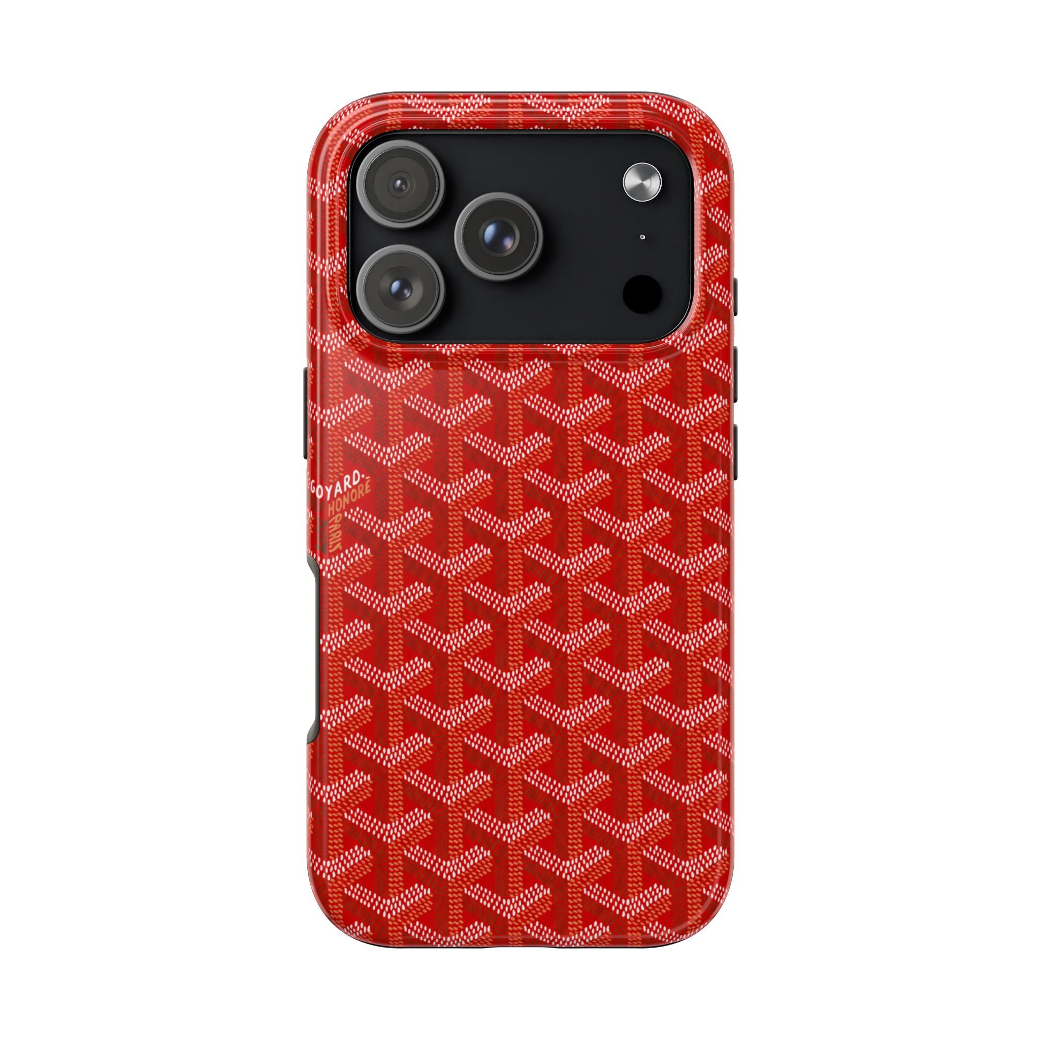 Red Goyard Phone Case
