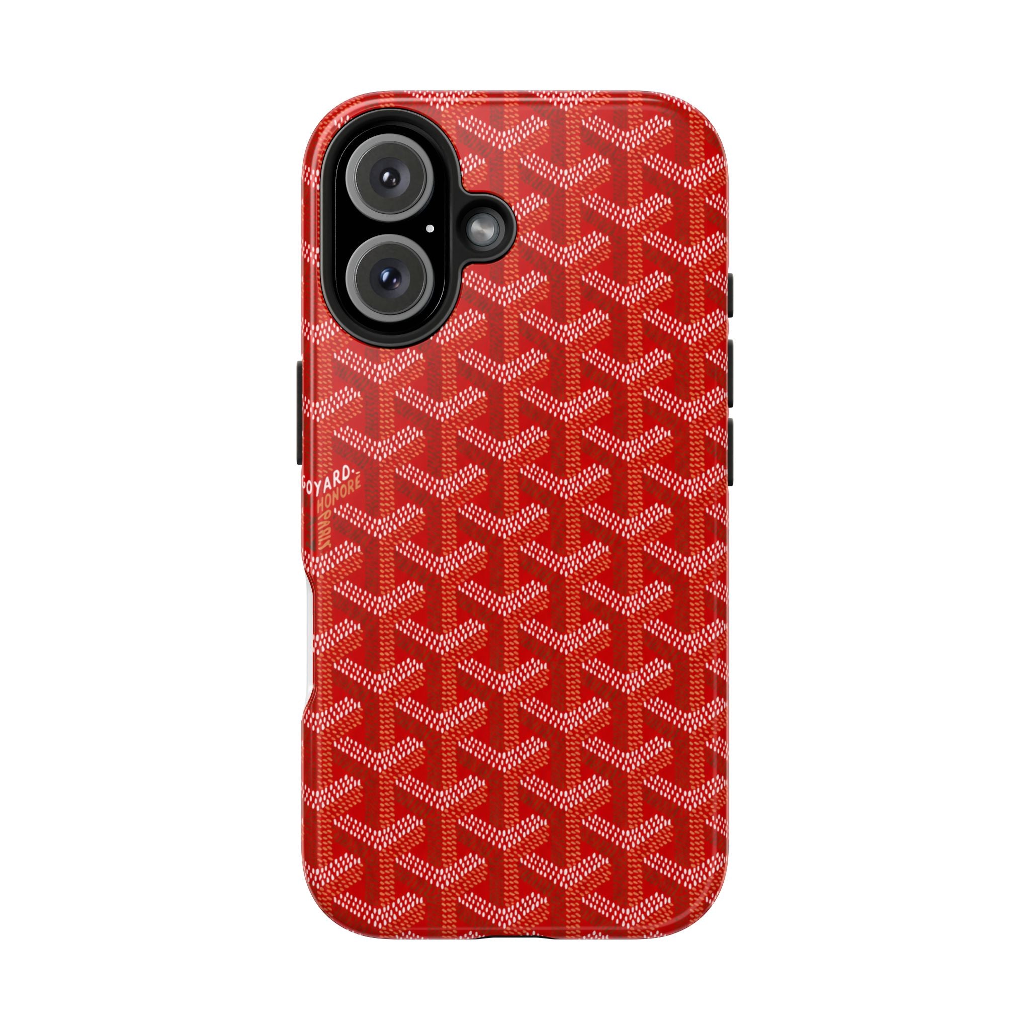 Red Goyard Phone Case
