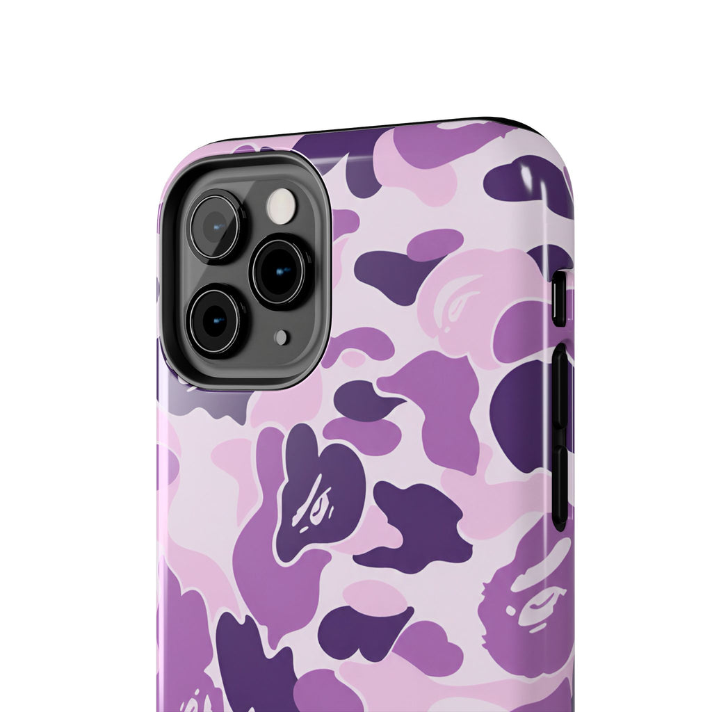 Purple Bape Print Phone Case