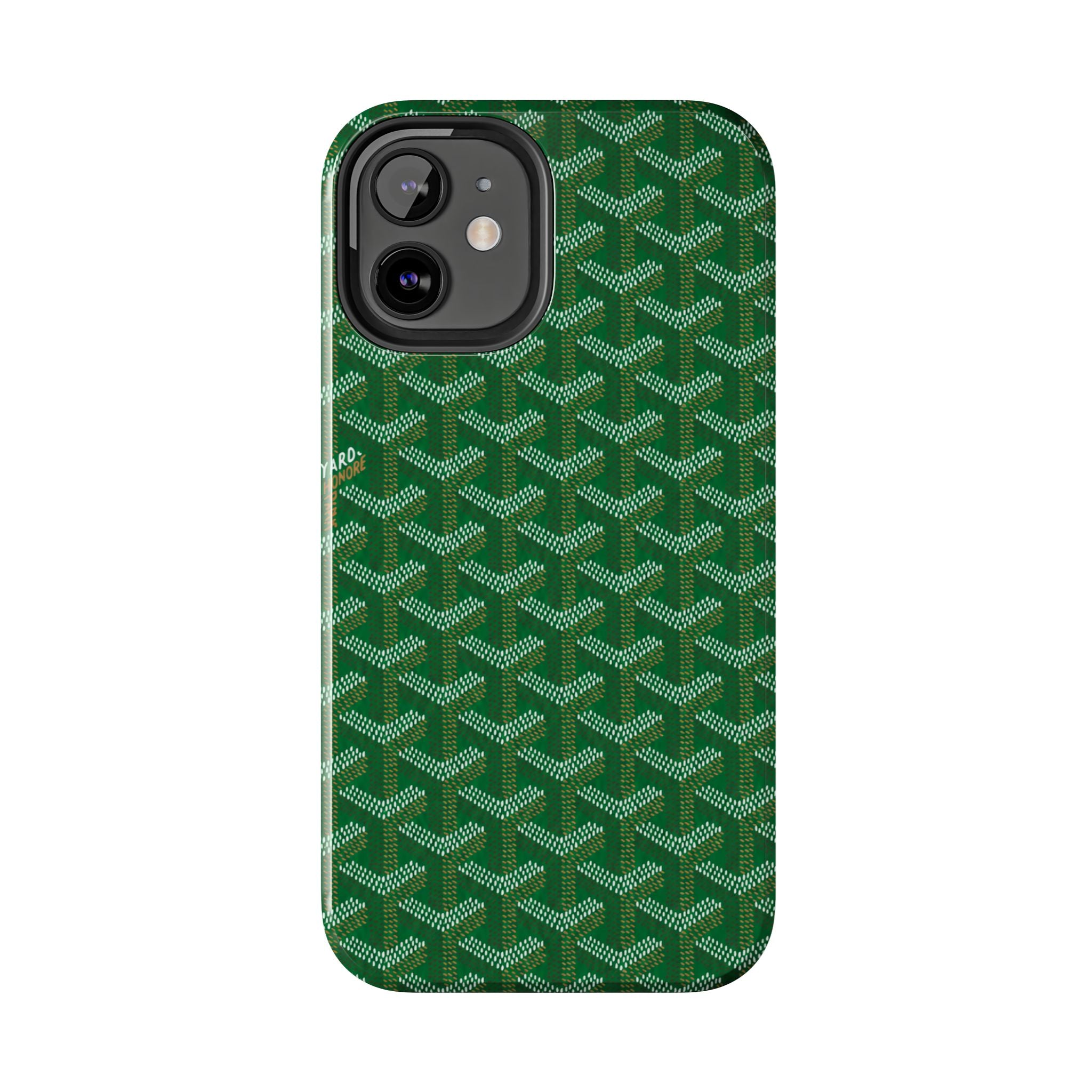 Green Goyard Phone Case