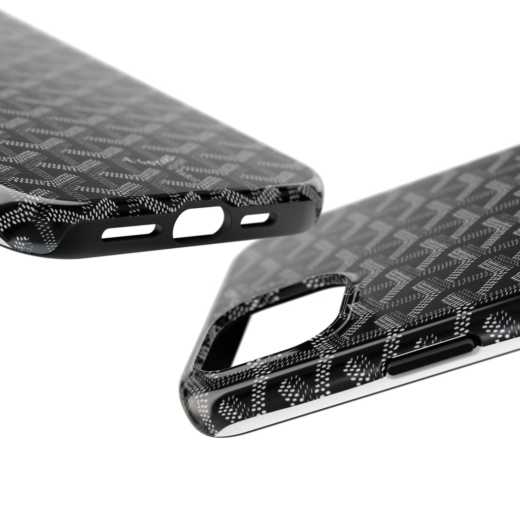 Black Goyard Phone Case