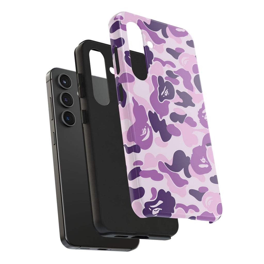 Purple Bape Print Phone Case