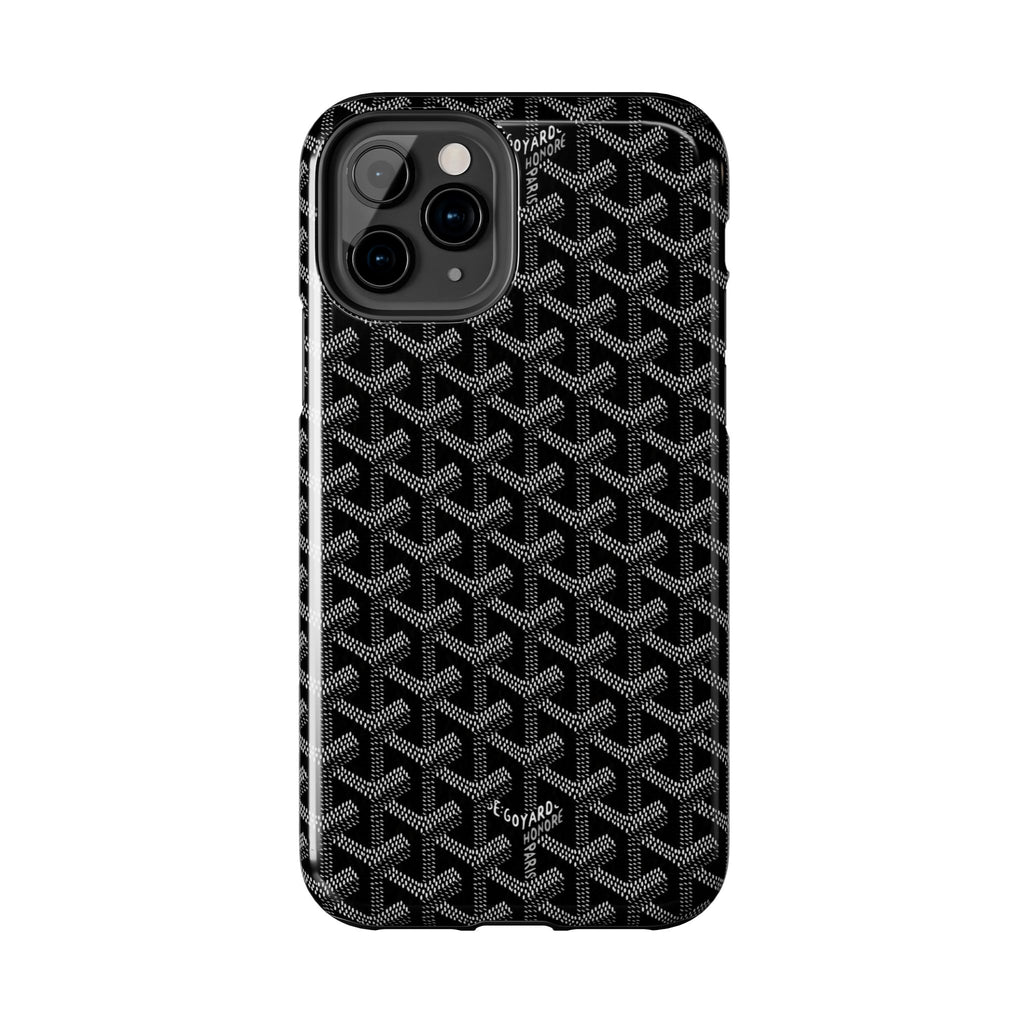 Black Goyard Phone Case