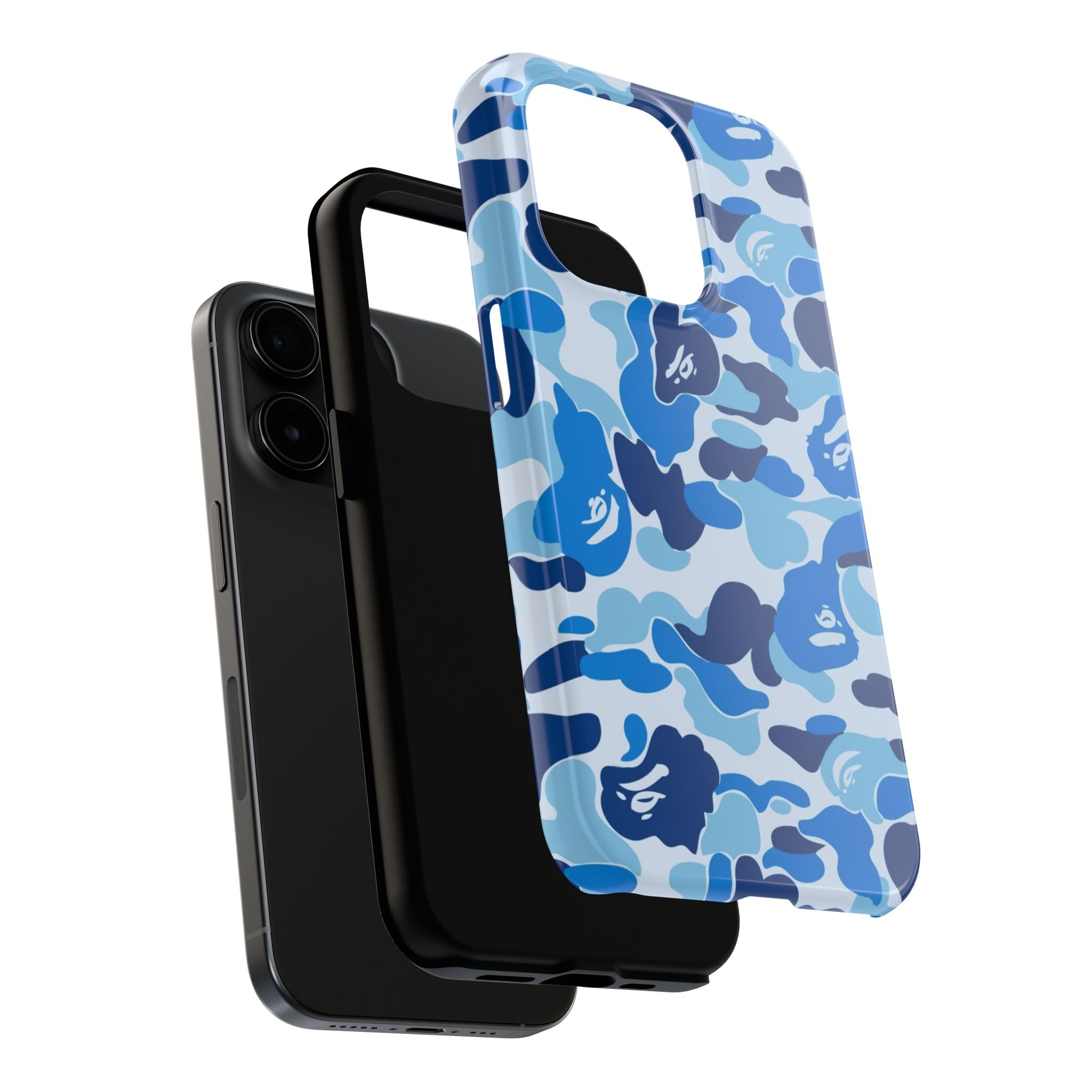 Blue Bape Print Phone Case