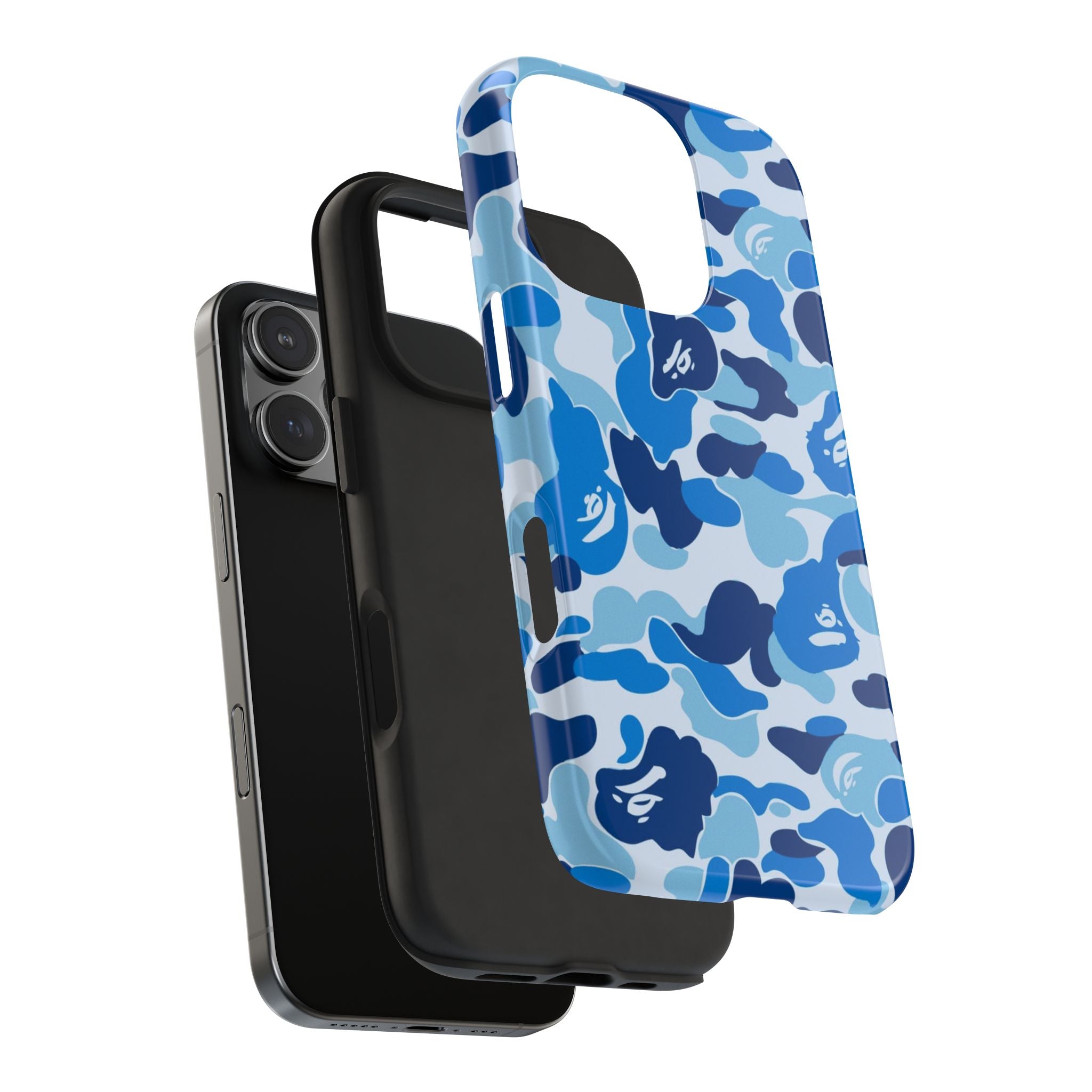 Blue Bape Print Phone Case
