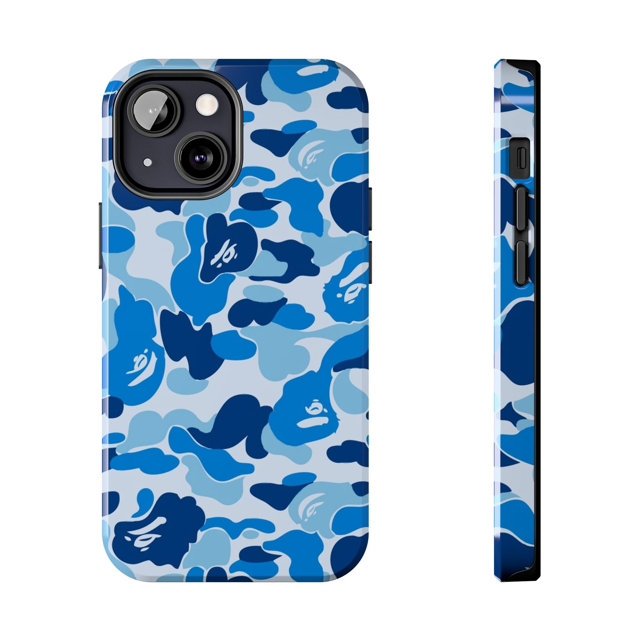 Blue Bape Print Phone Case