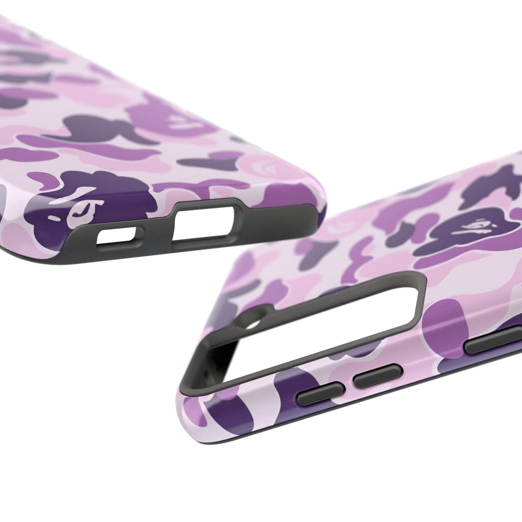 Purple Bape Print Phone Case