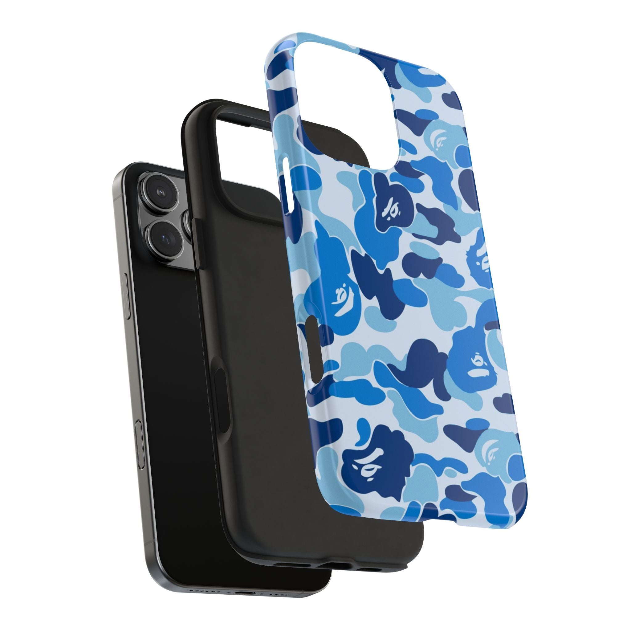 Blue Bape Print Phone Case