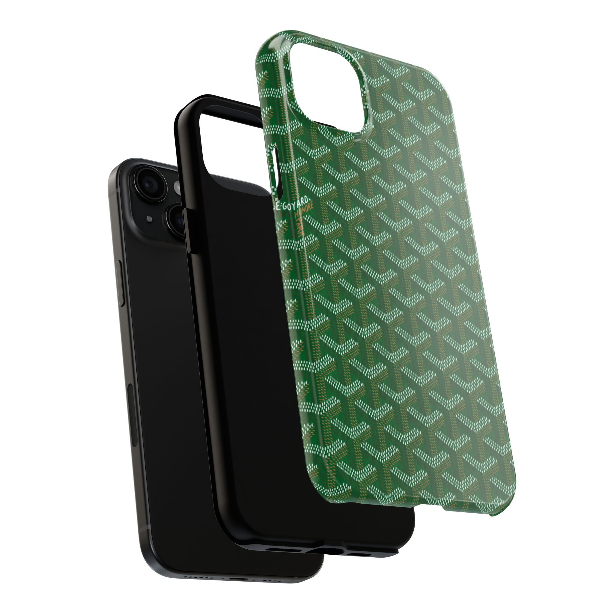 Green Goyard Phone Case