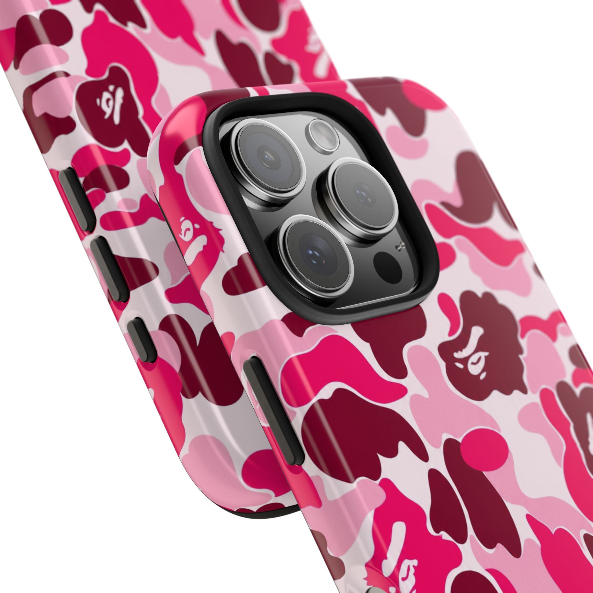 Pink Bape Print Phone Case