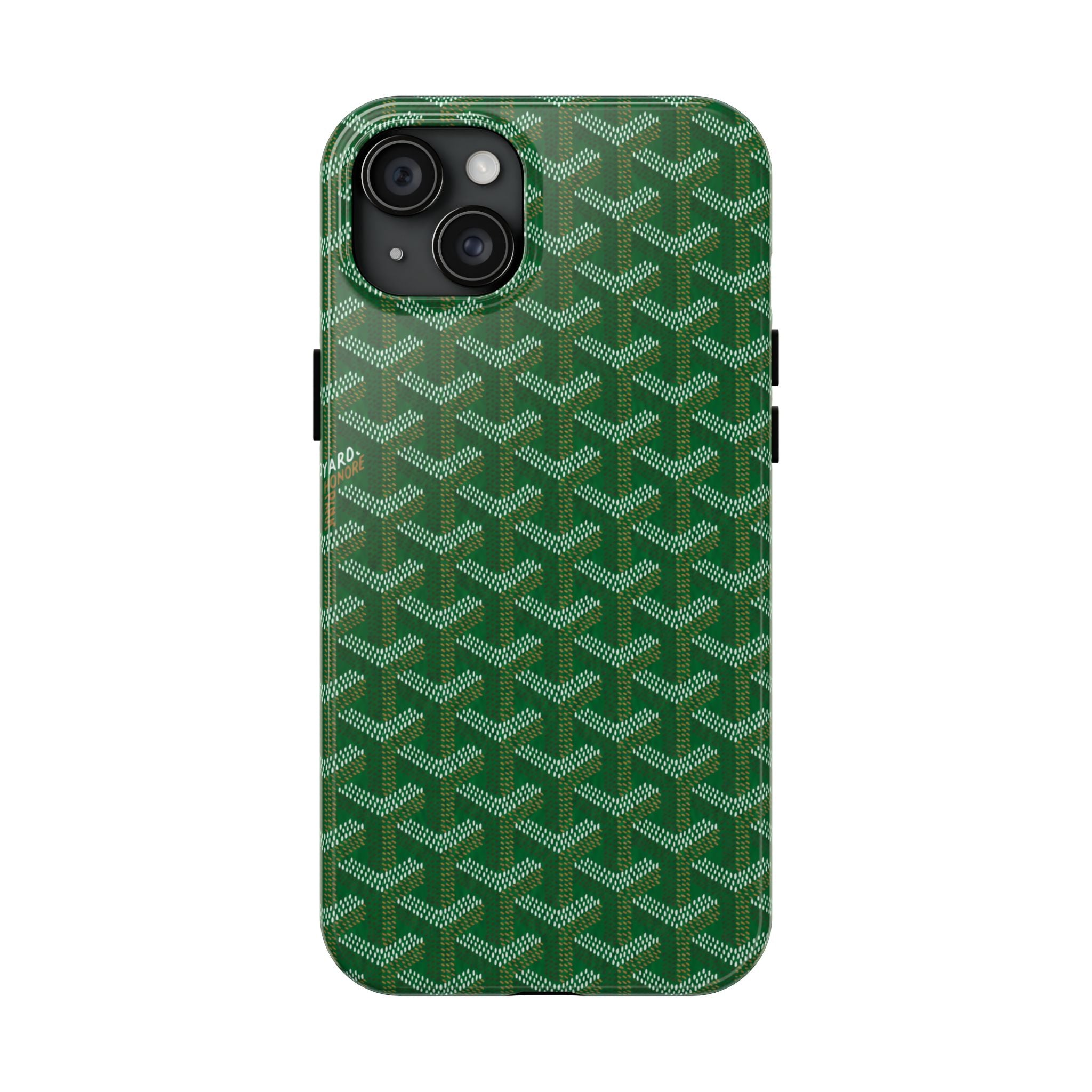 Green Goyard Phone Case