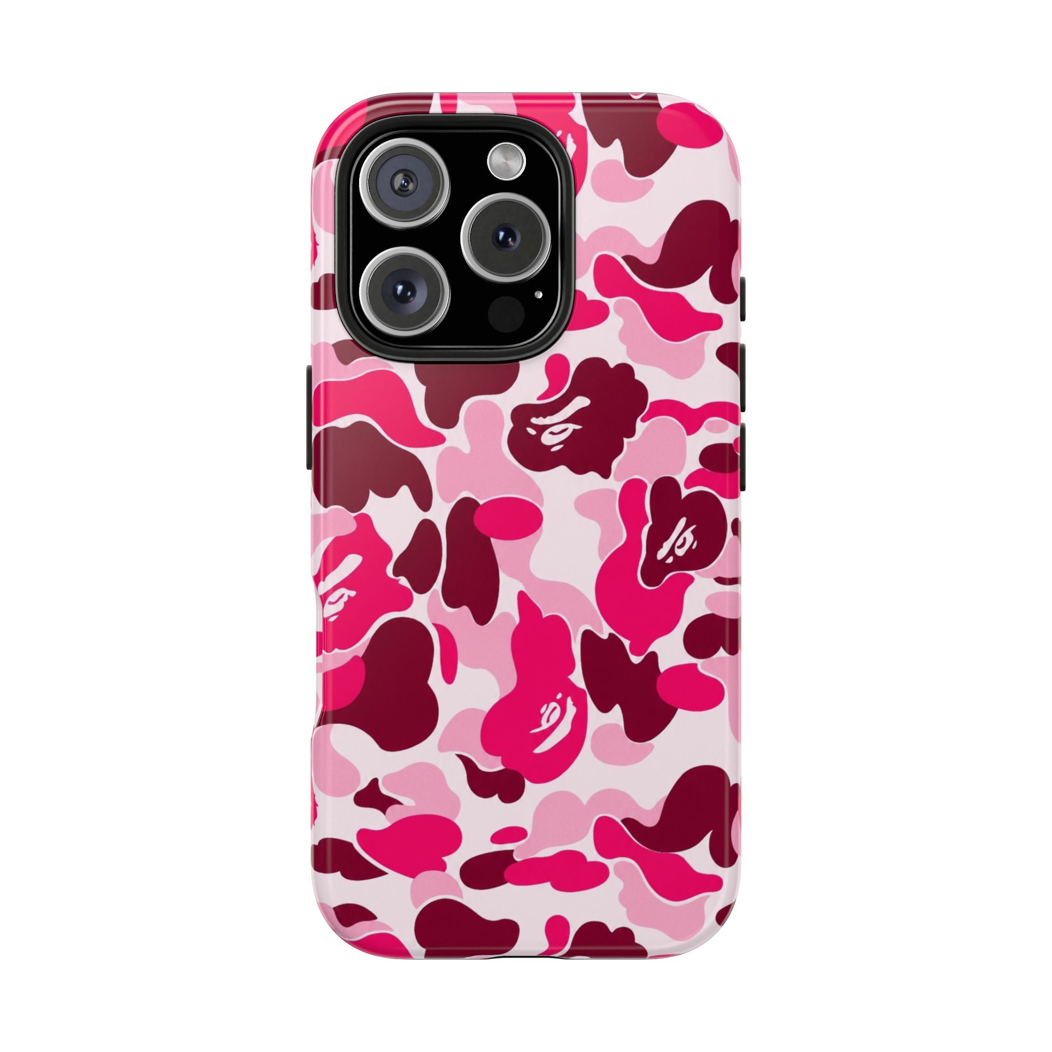 Pink Bape Print Phone Case