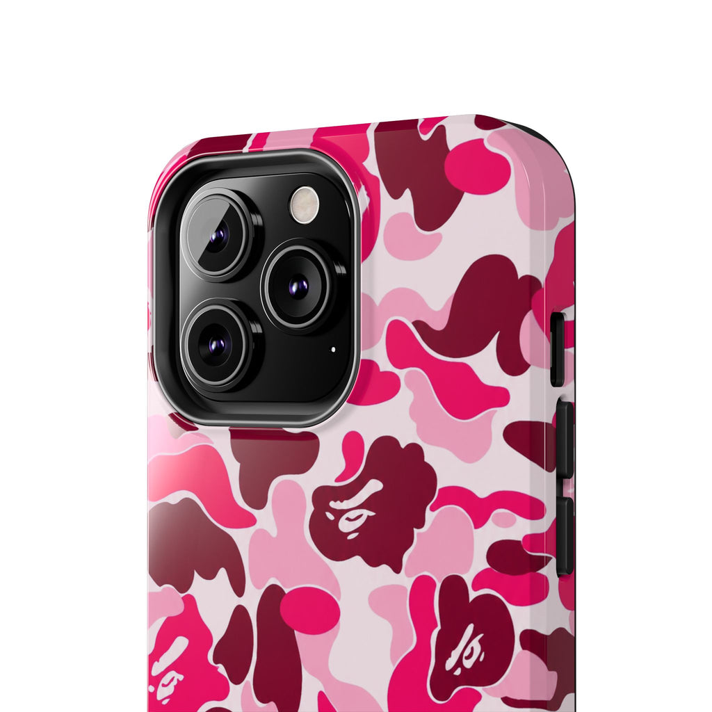 Pink Bape Print Phone Case