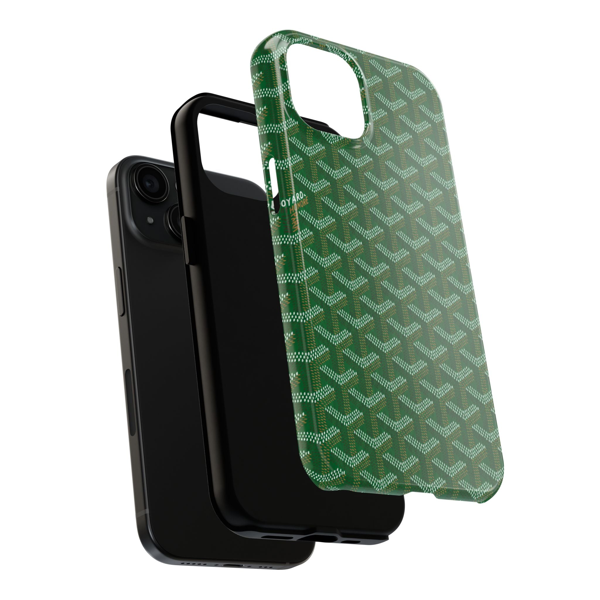 Green Goyard Phone Case