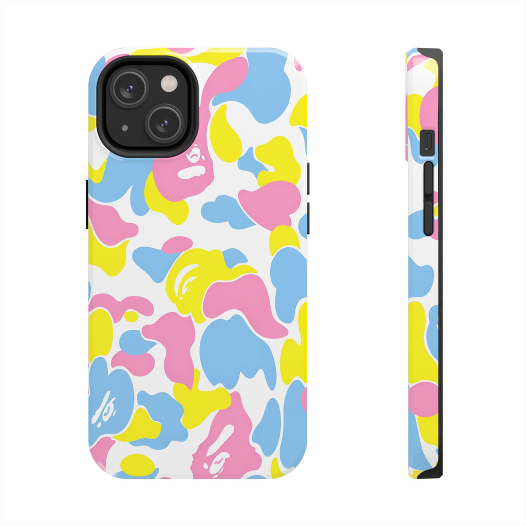 Multicolor Bape Print Phone Case