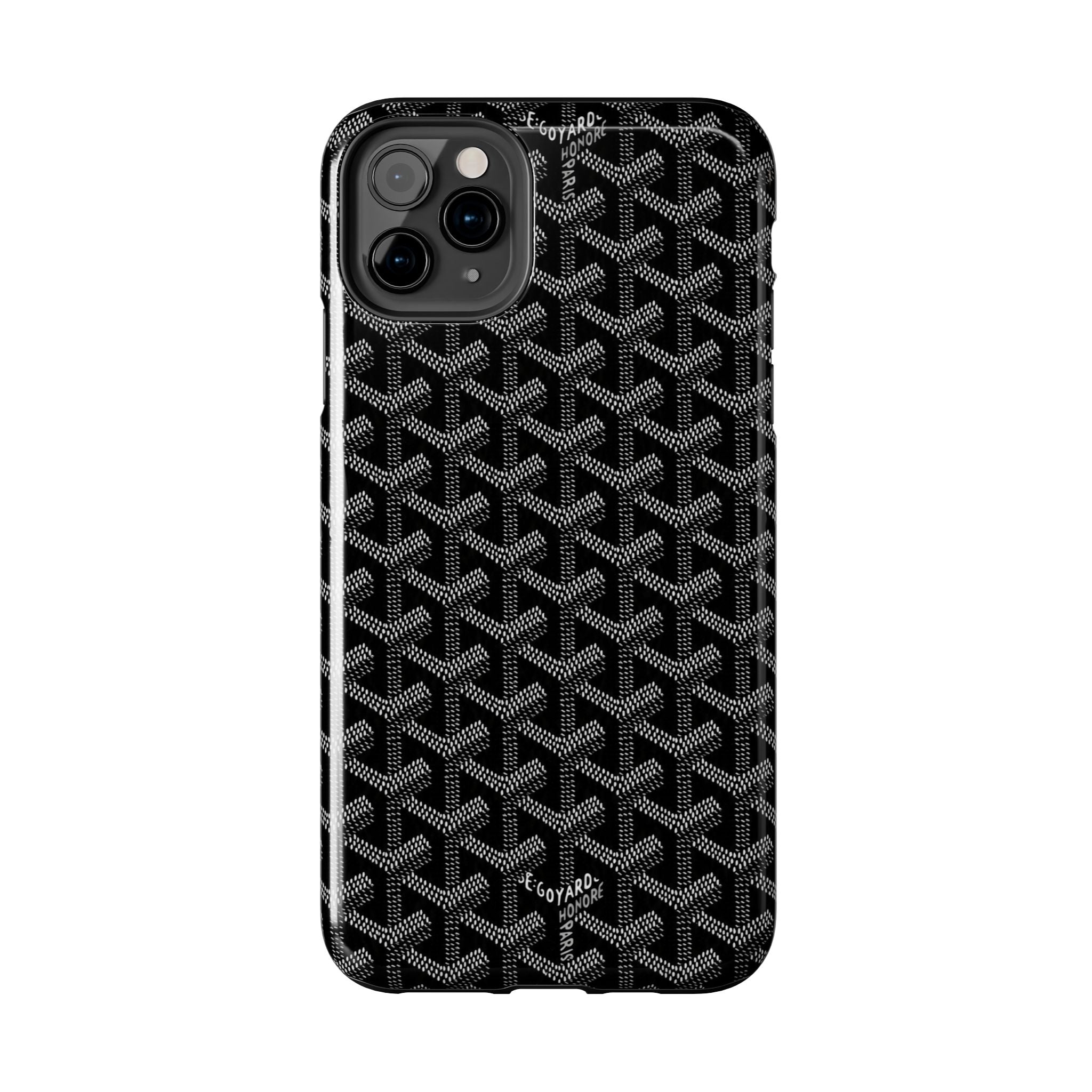 Black Goyard Phone Case