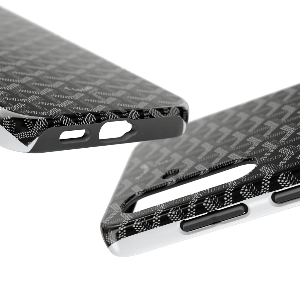 Black Goyard Phone Case