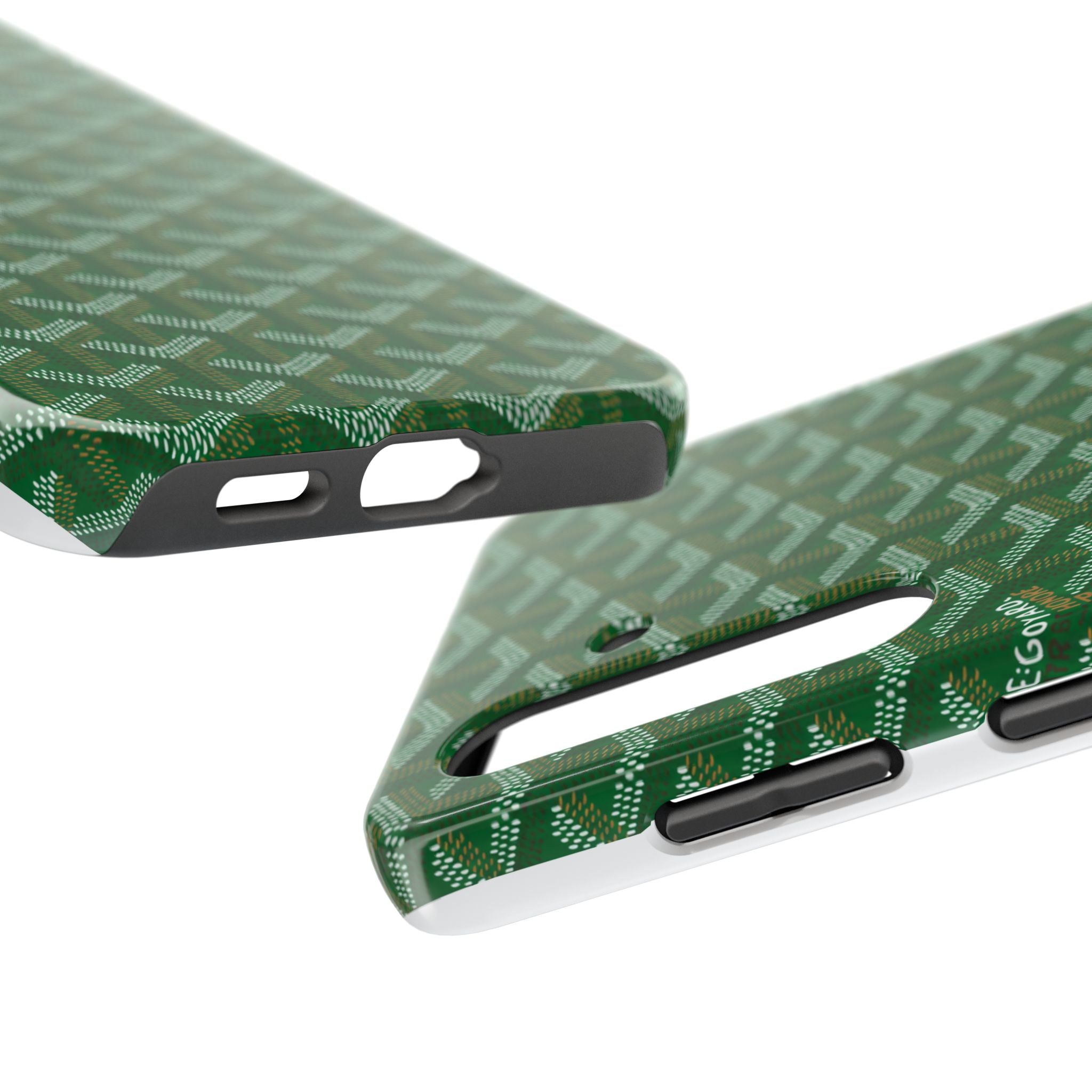 Green Goyard Phone Case