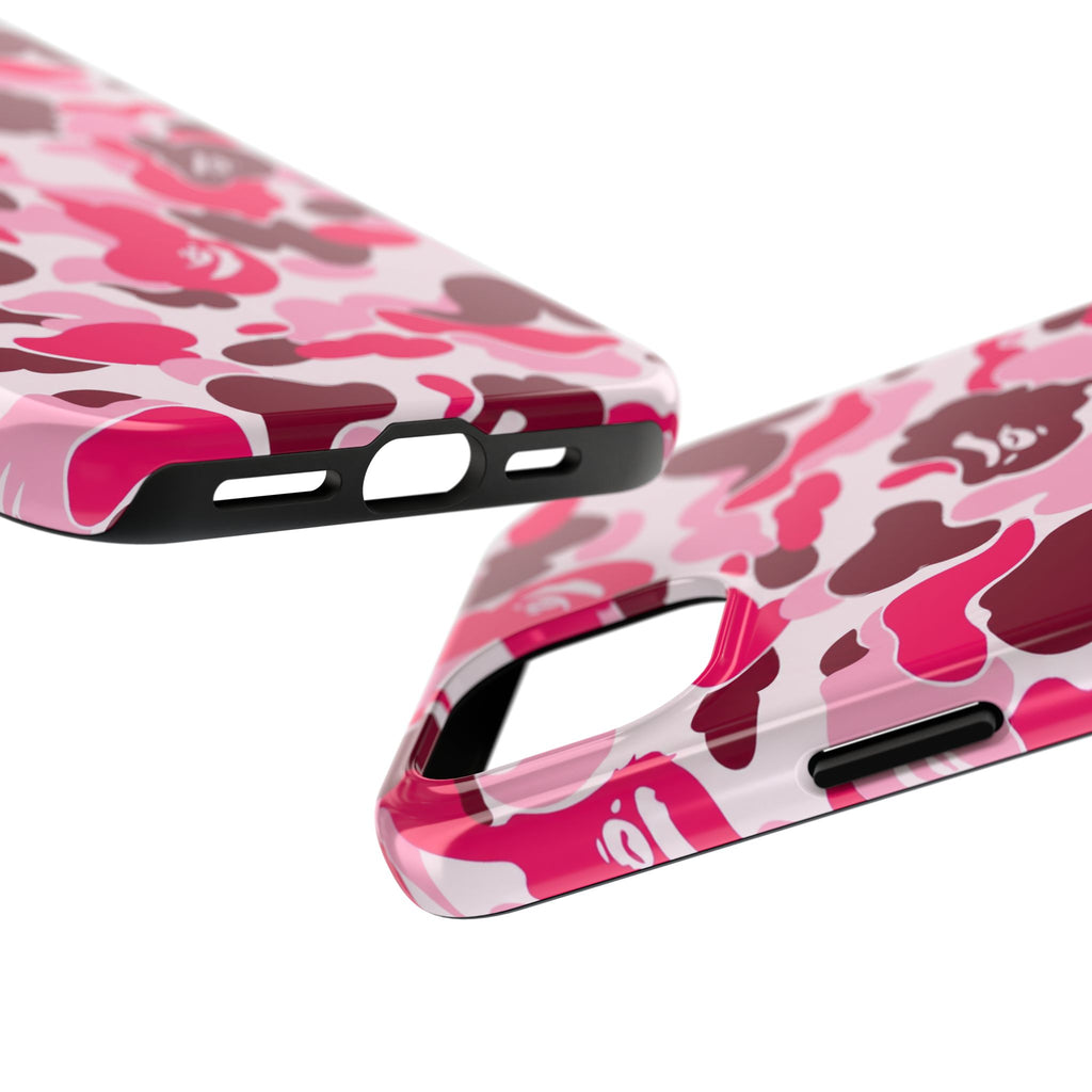 Pink Bape Print Phone Case