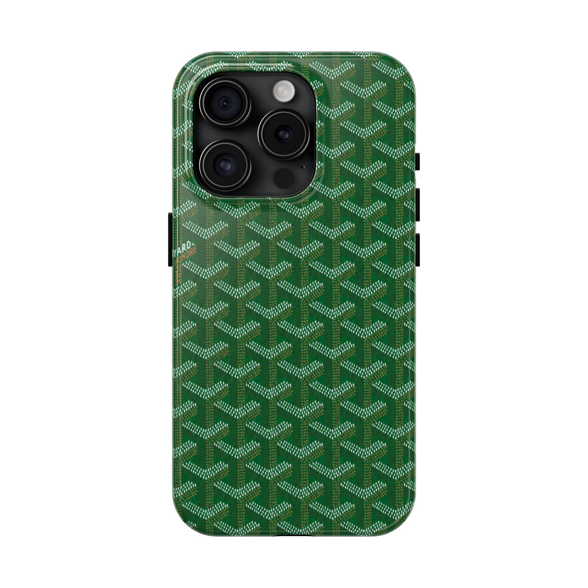 Green Goyard Phone Case