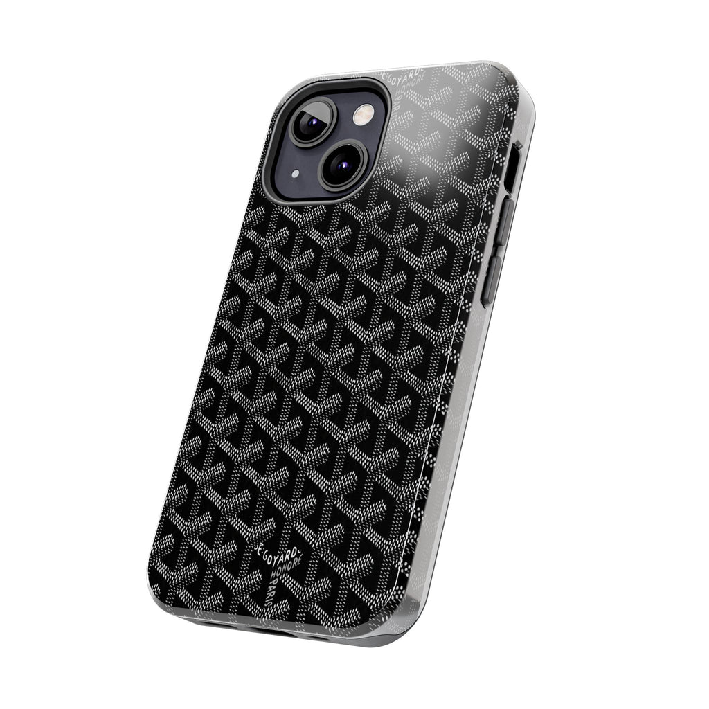 Black Goyard Phone Case