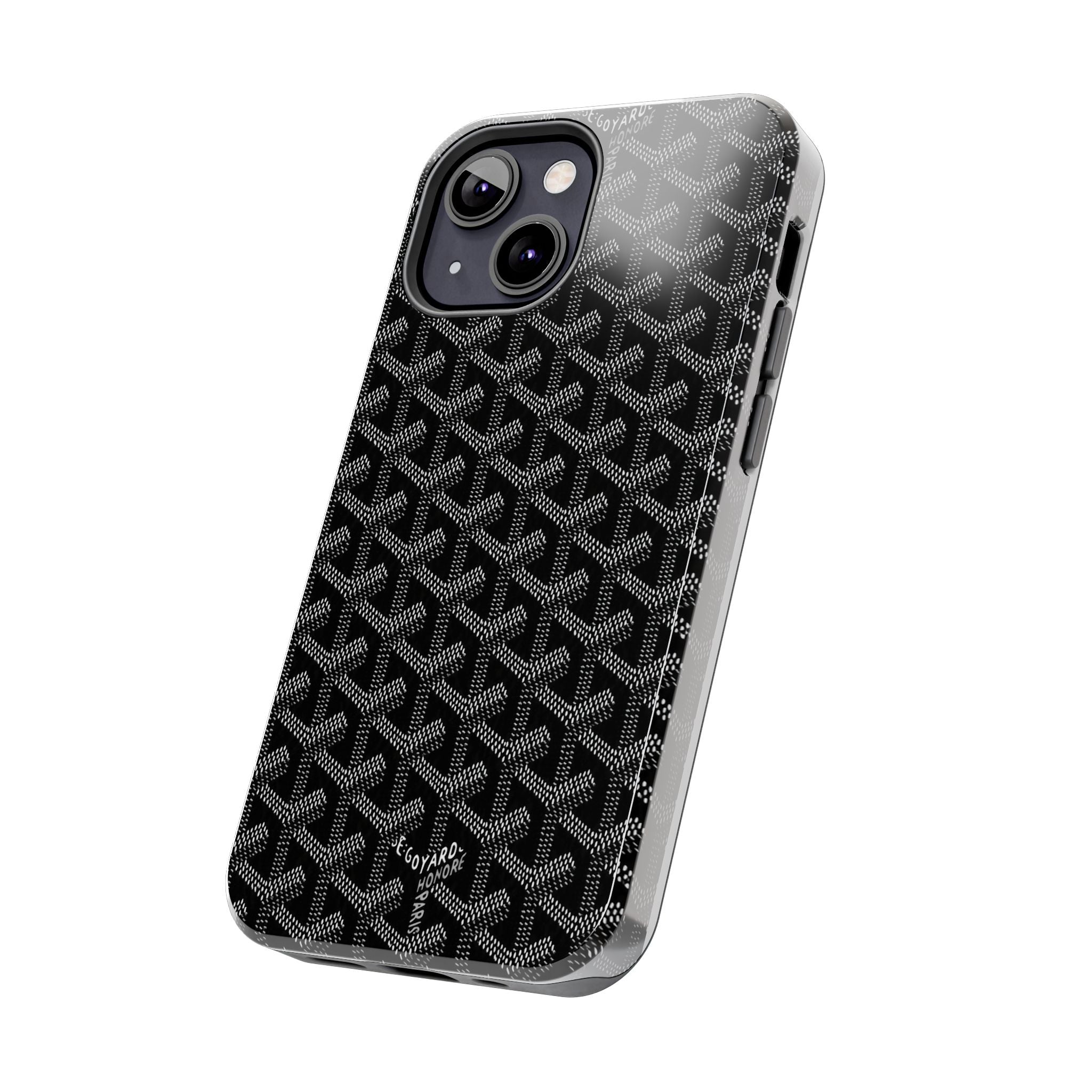 Black Goyard Phone Case