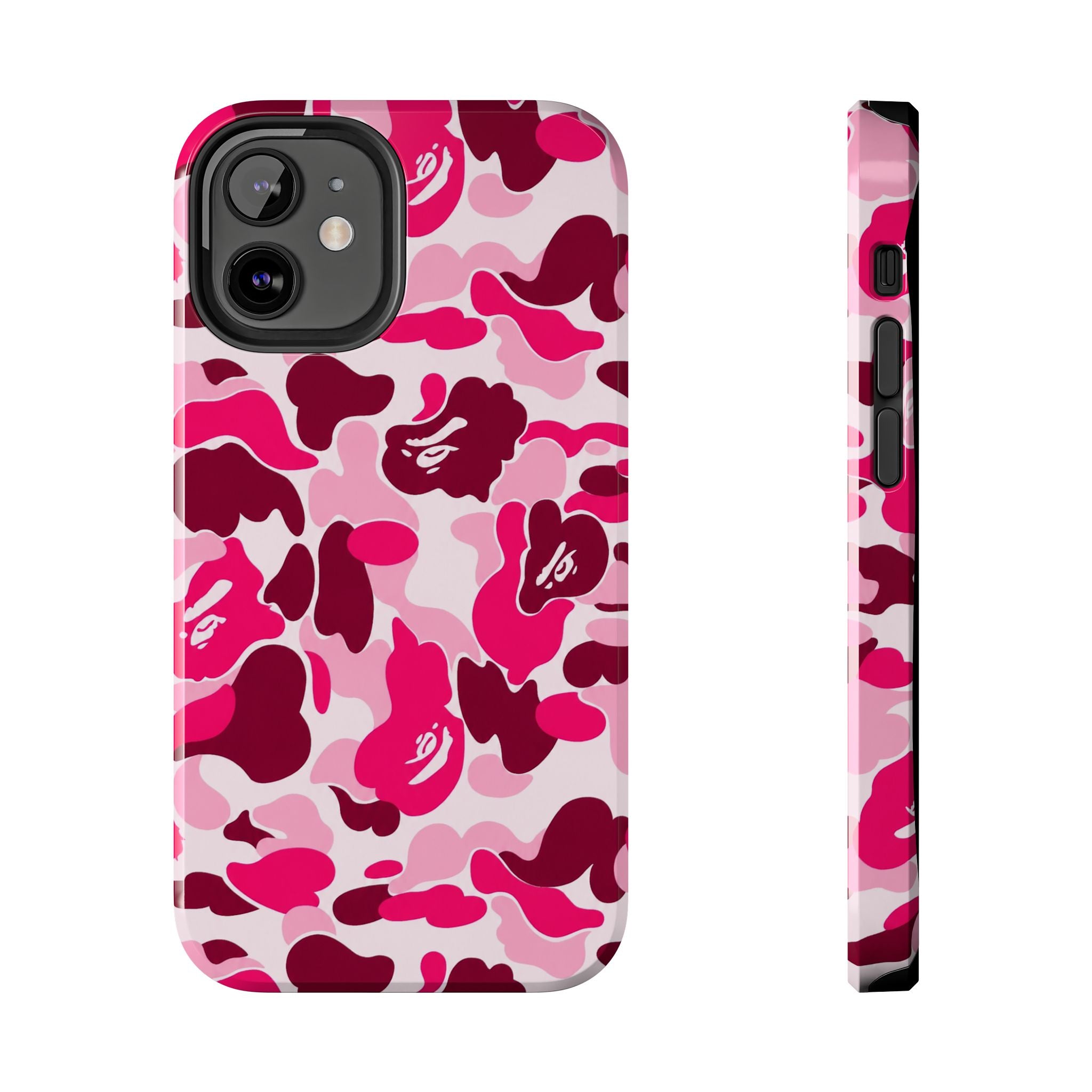 Pink Bape Print Phone Case
