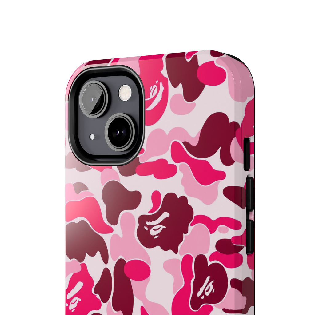 Pink Bape Print Phone Case