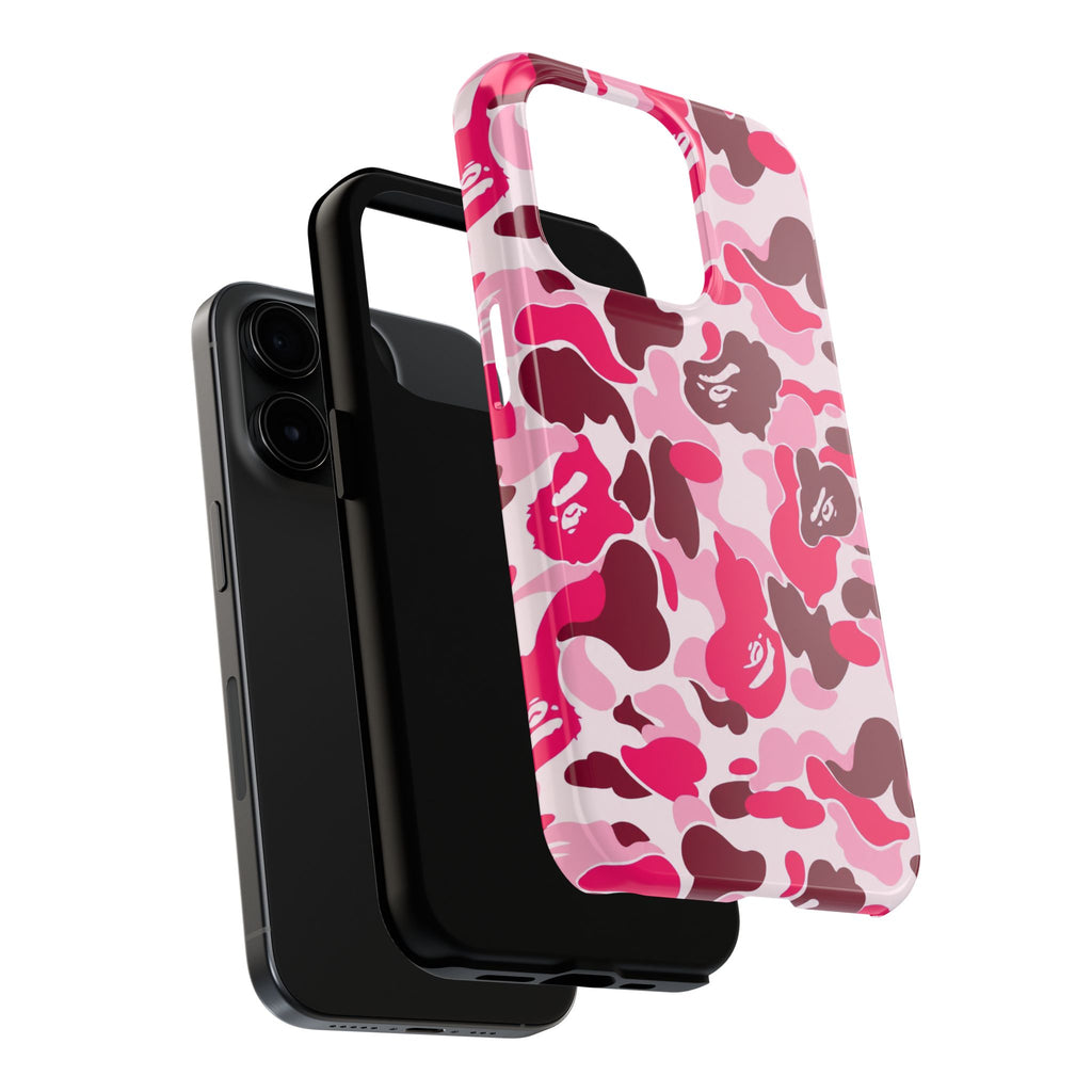 Pink Bape Print Phone Case