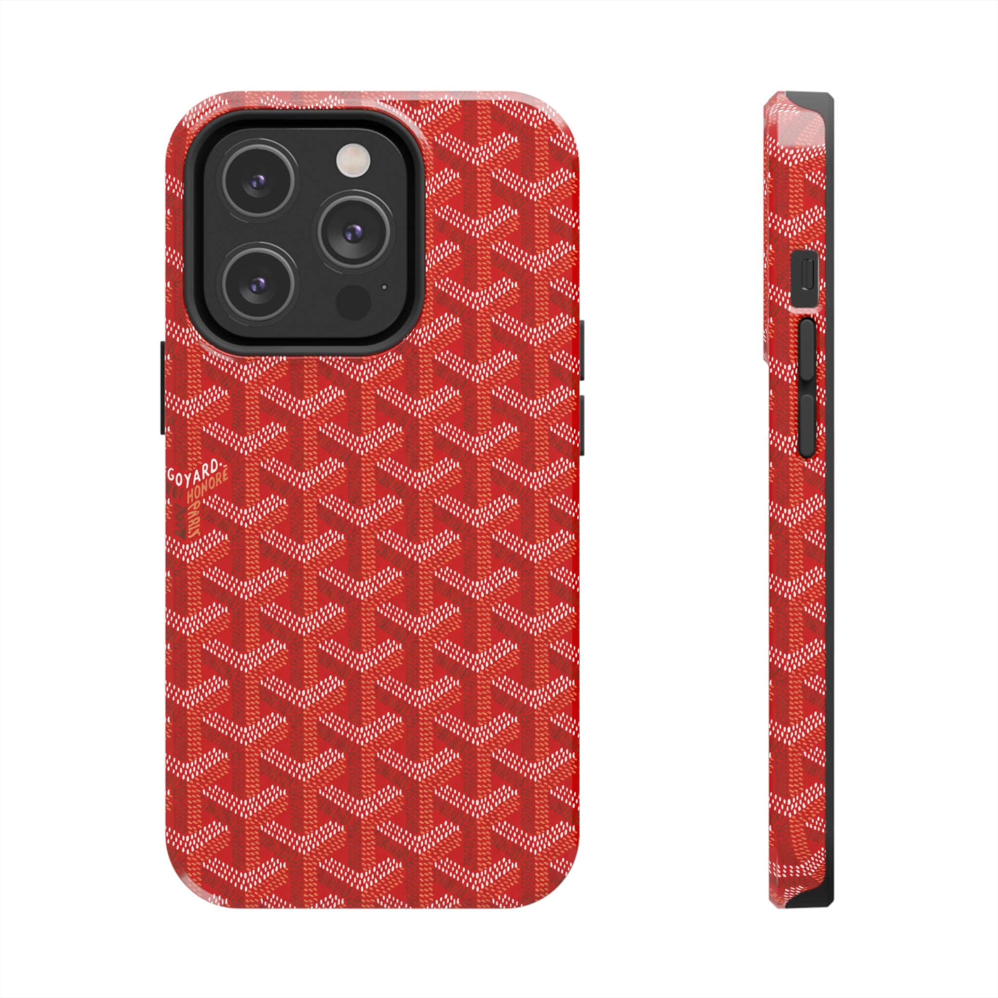 Red Goyard Phone Case