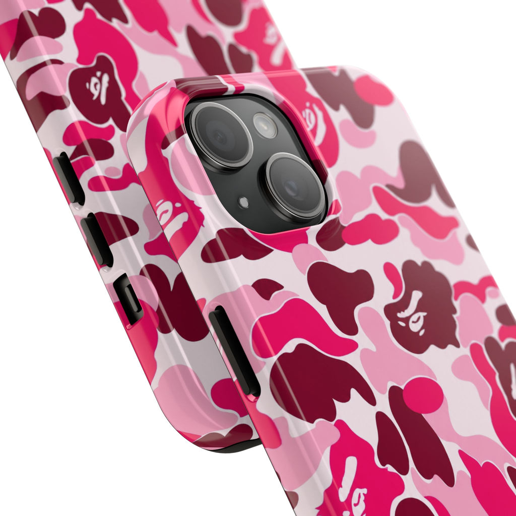 Pink Bape Print Phone Case