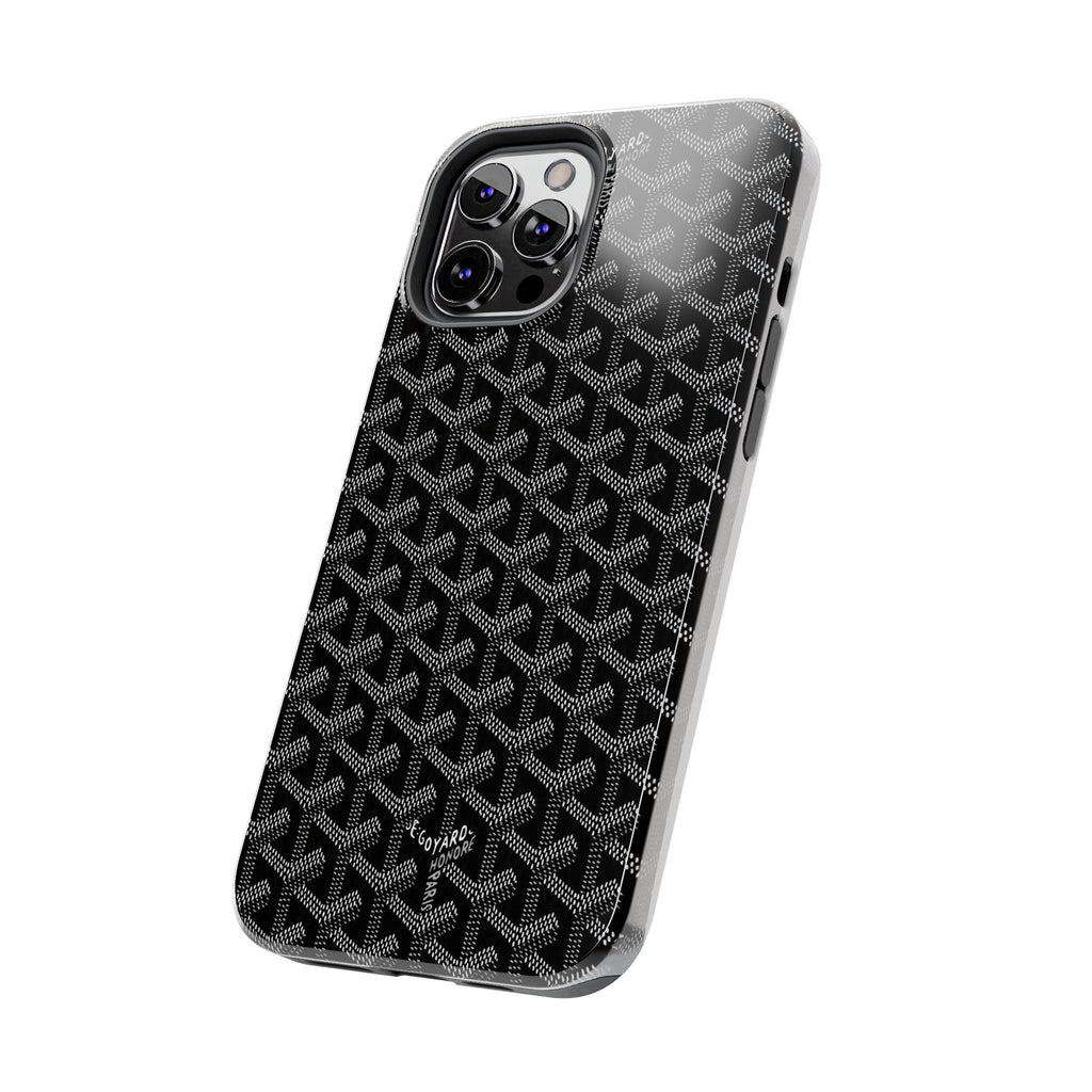 Black Goyard Phone Case
